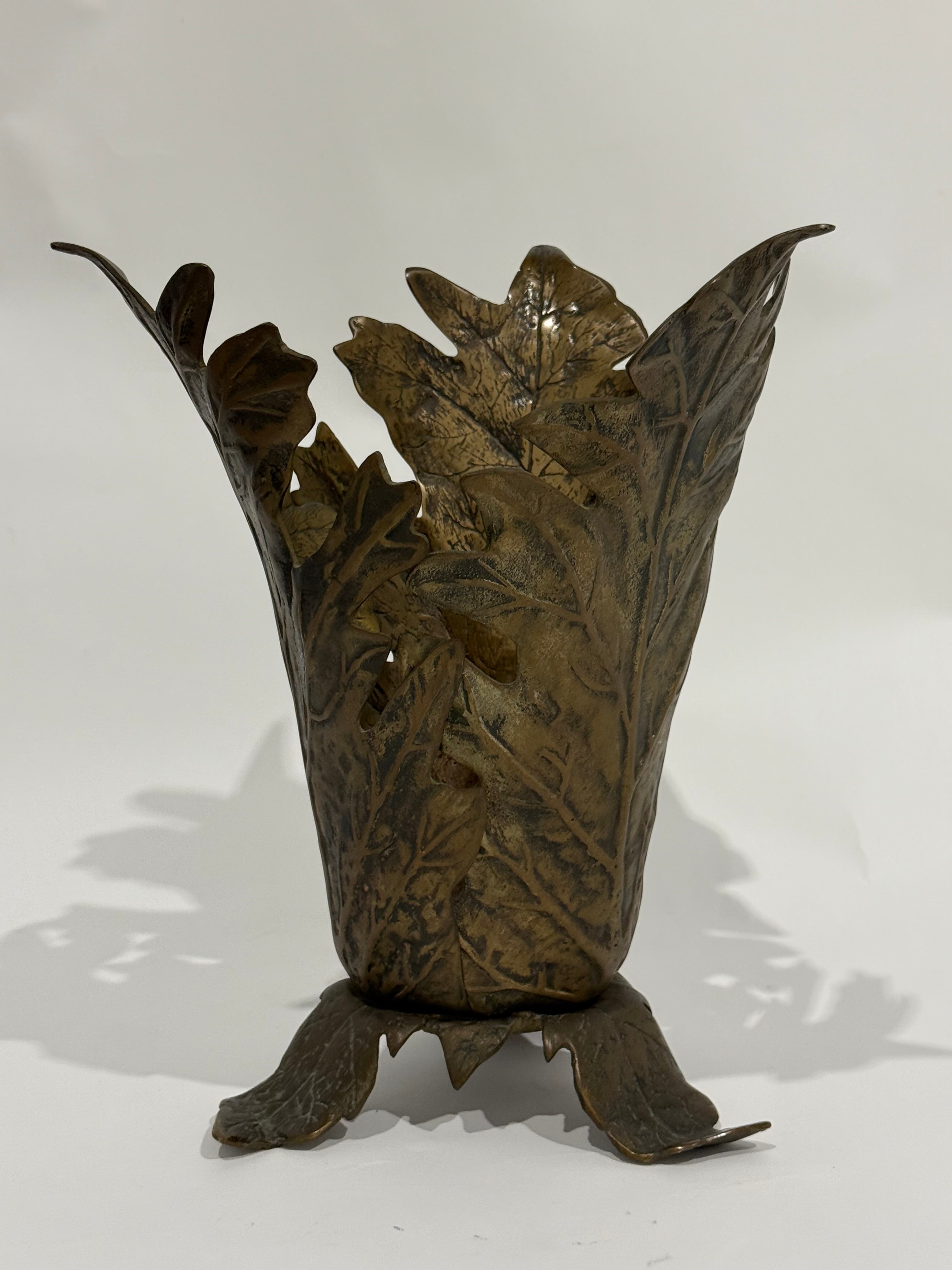 Vintage Bronze Umbrella Holder by Gabriella Crespi