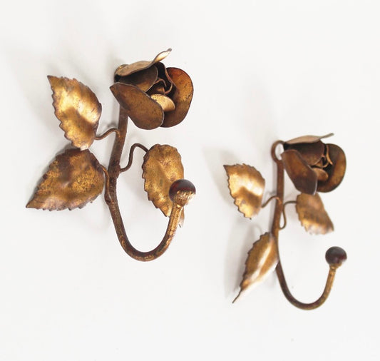 Italian Brass Coat Hook - Two Available