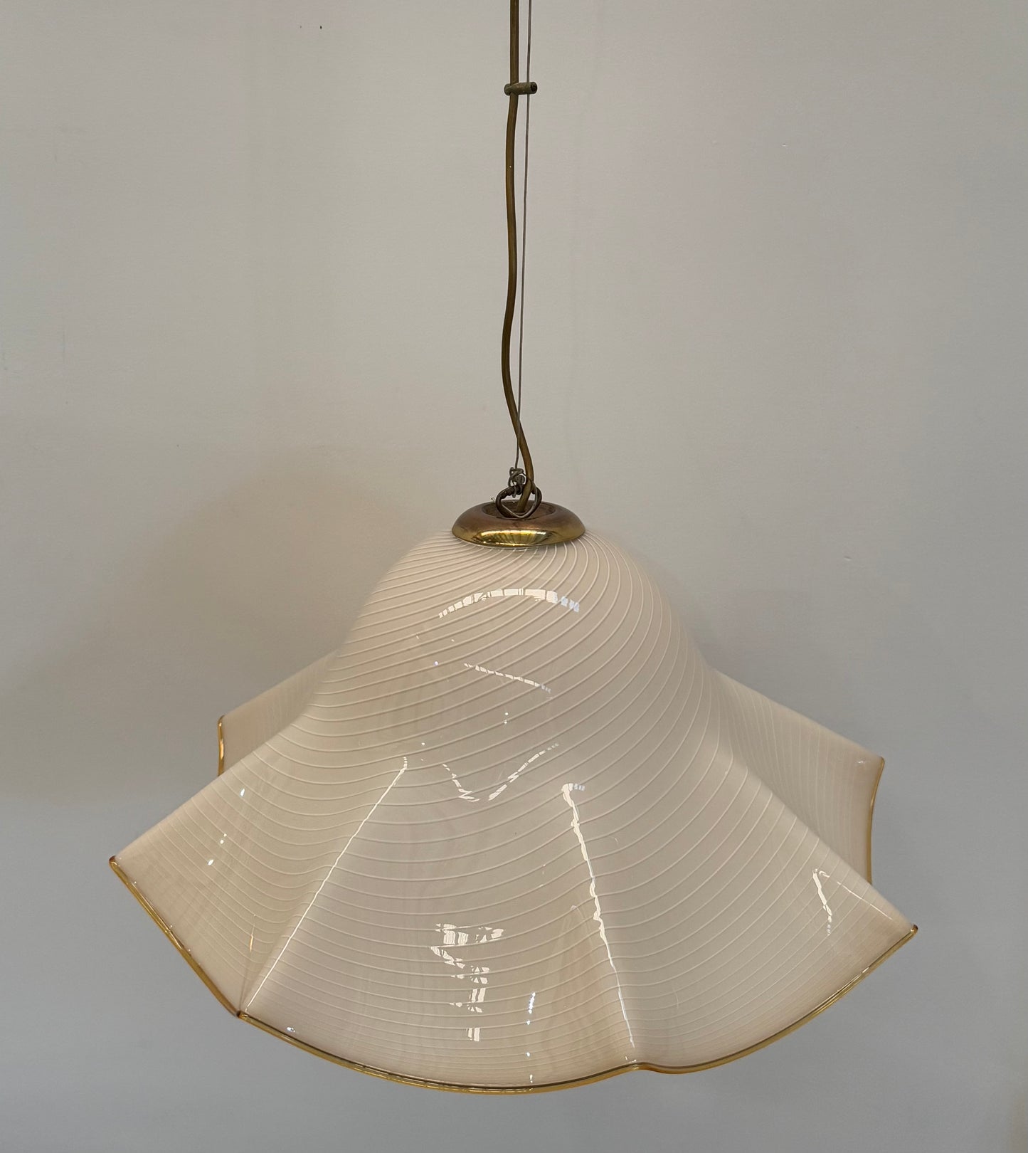 Murano Glass Swirl Handkerchief Pendant Light