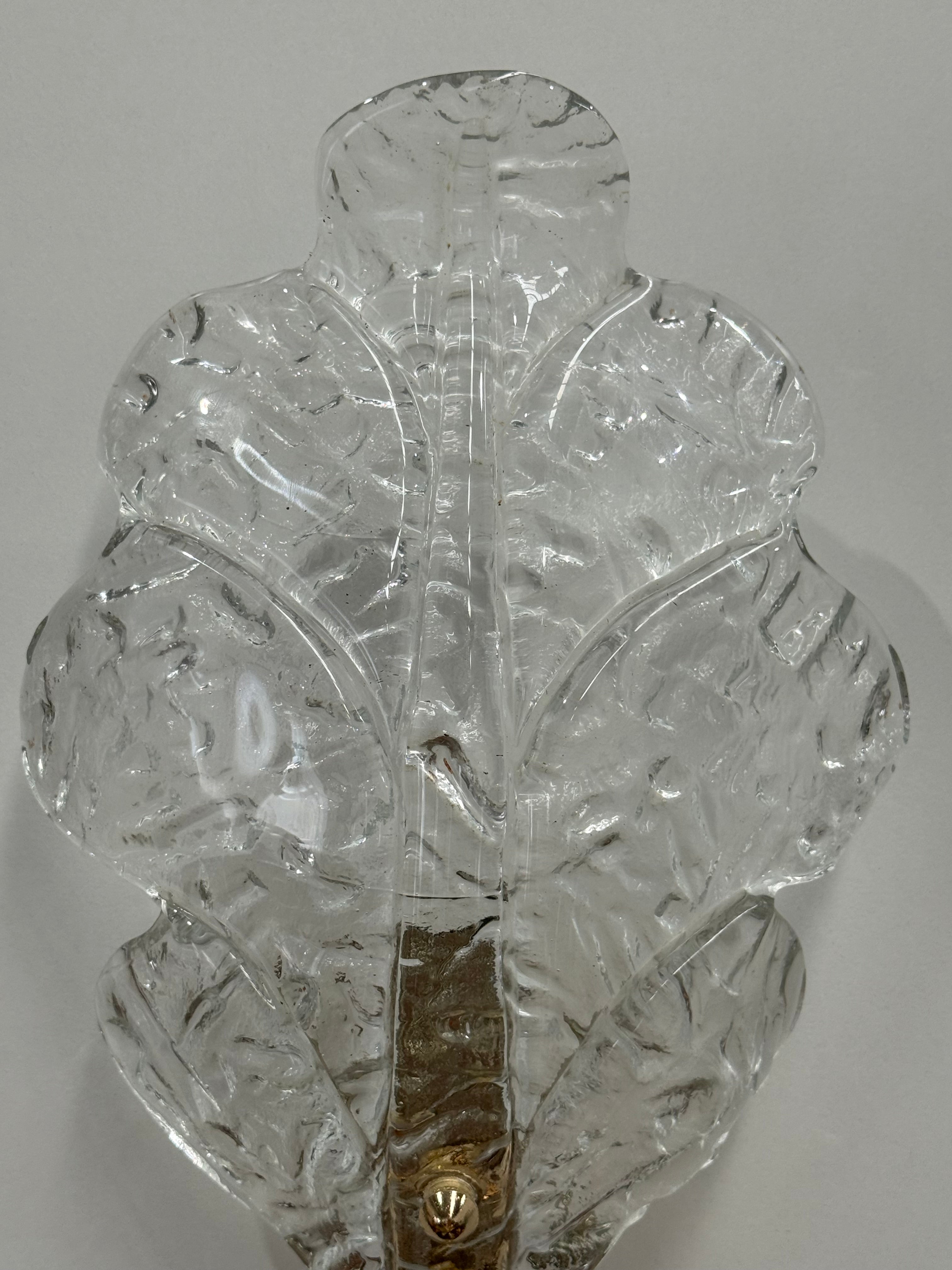 Murano Glass Leaf Wall Light