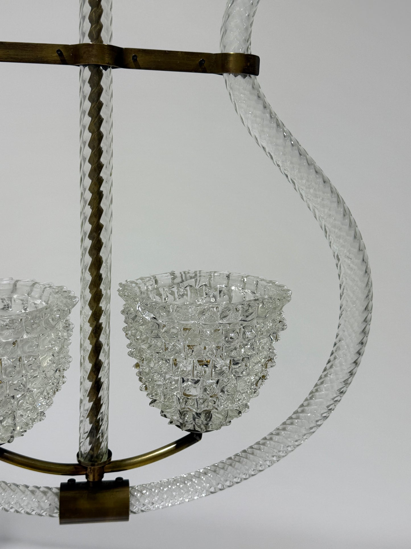 1940’s Murano Double Rostrato Pendant by Barovier