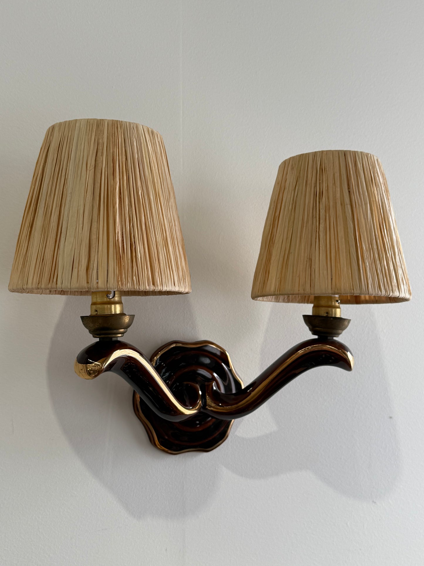 1950’s French Ceramic Wall Light