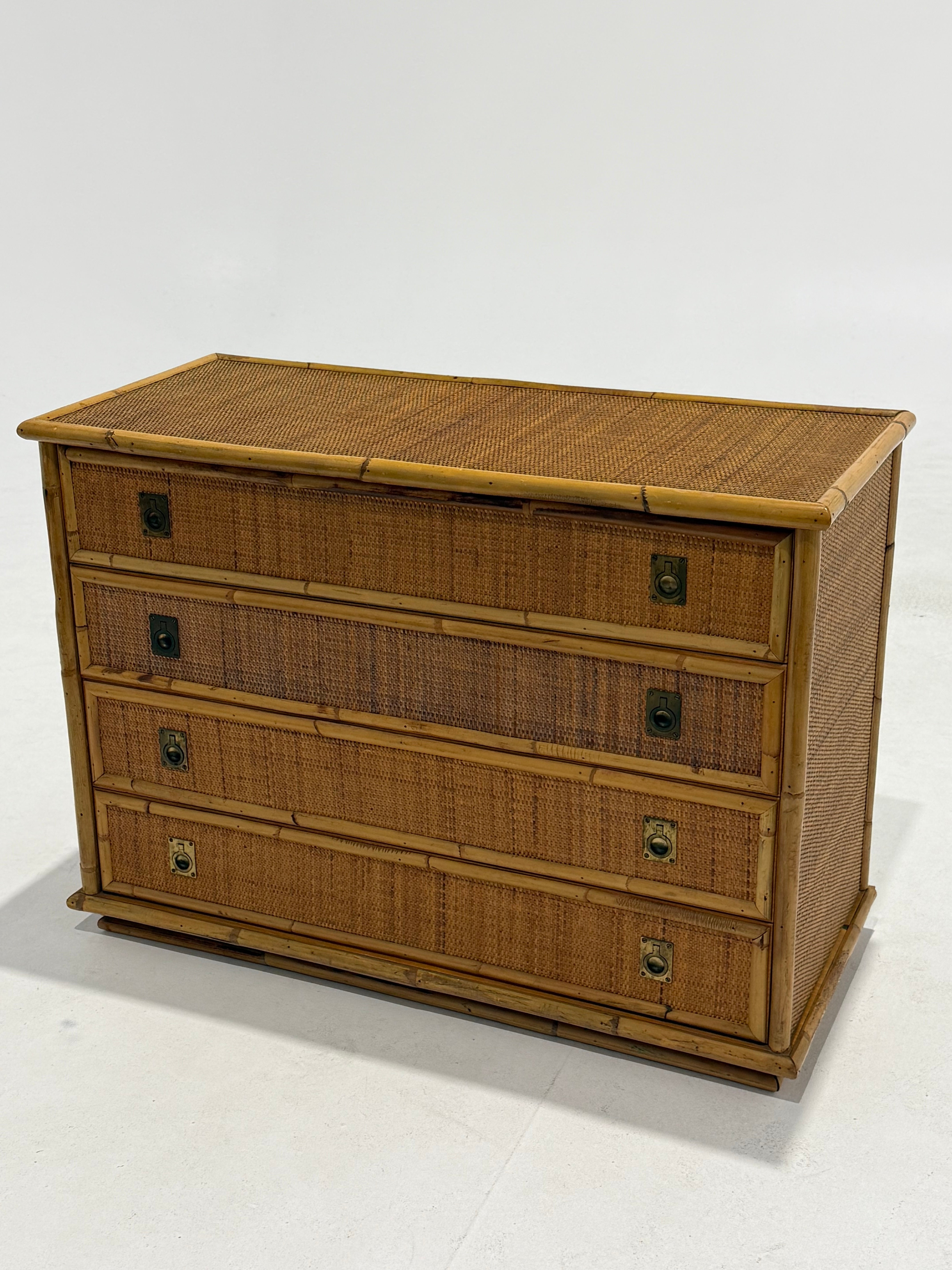 Italian Bamboo Drawers by Dal Vera