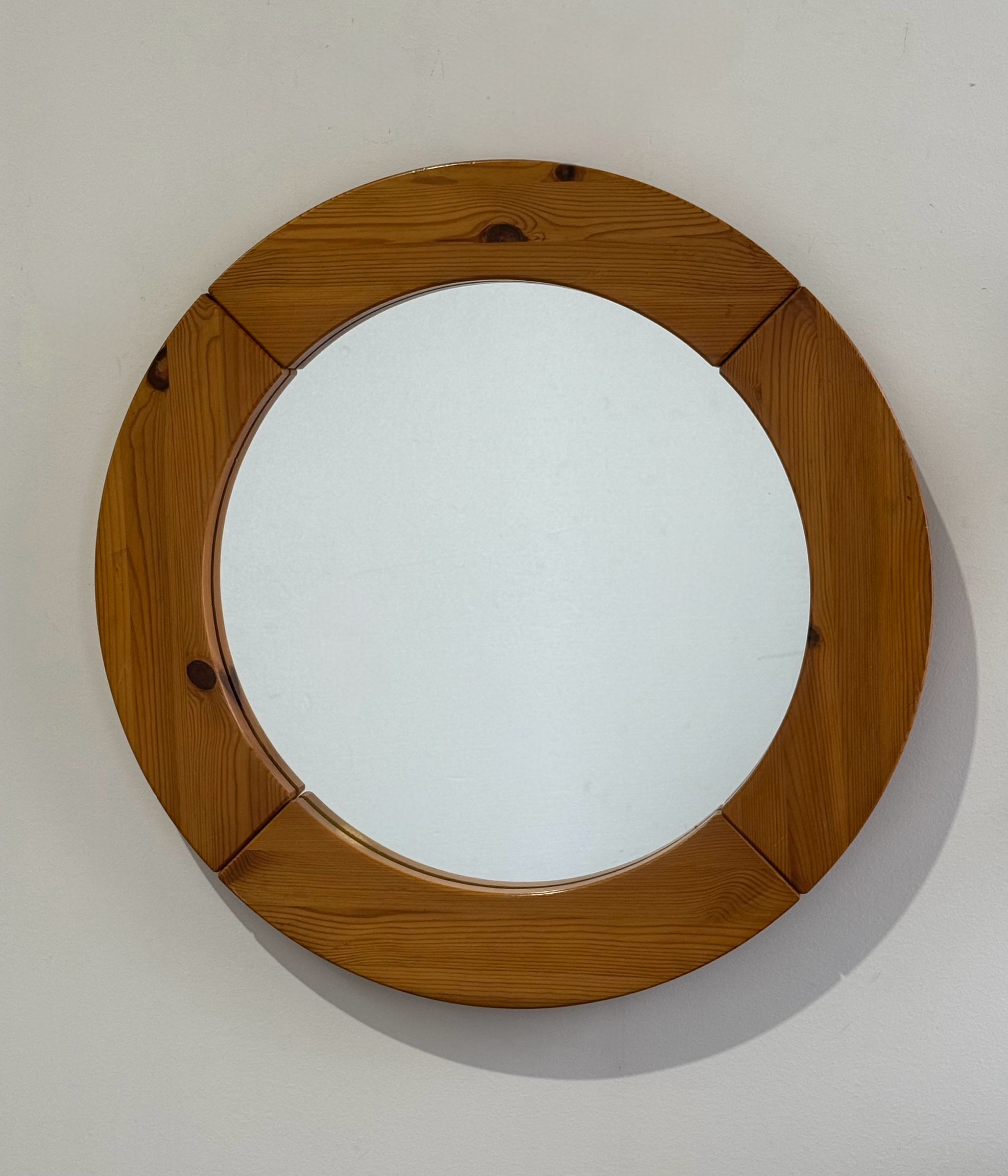 Vintage French Pine Mirror
