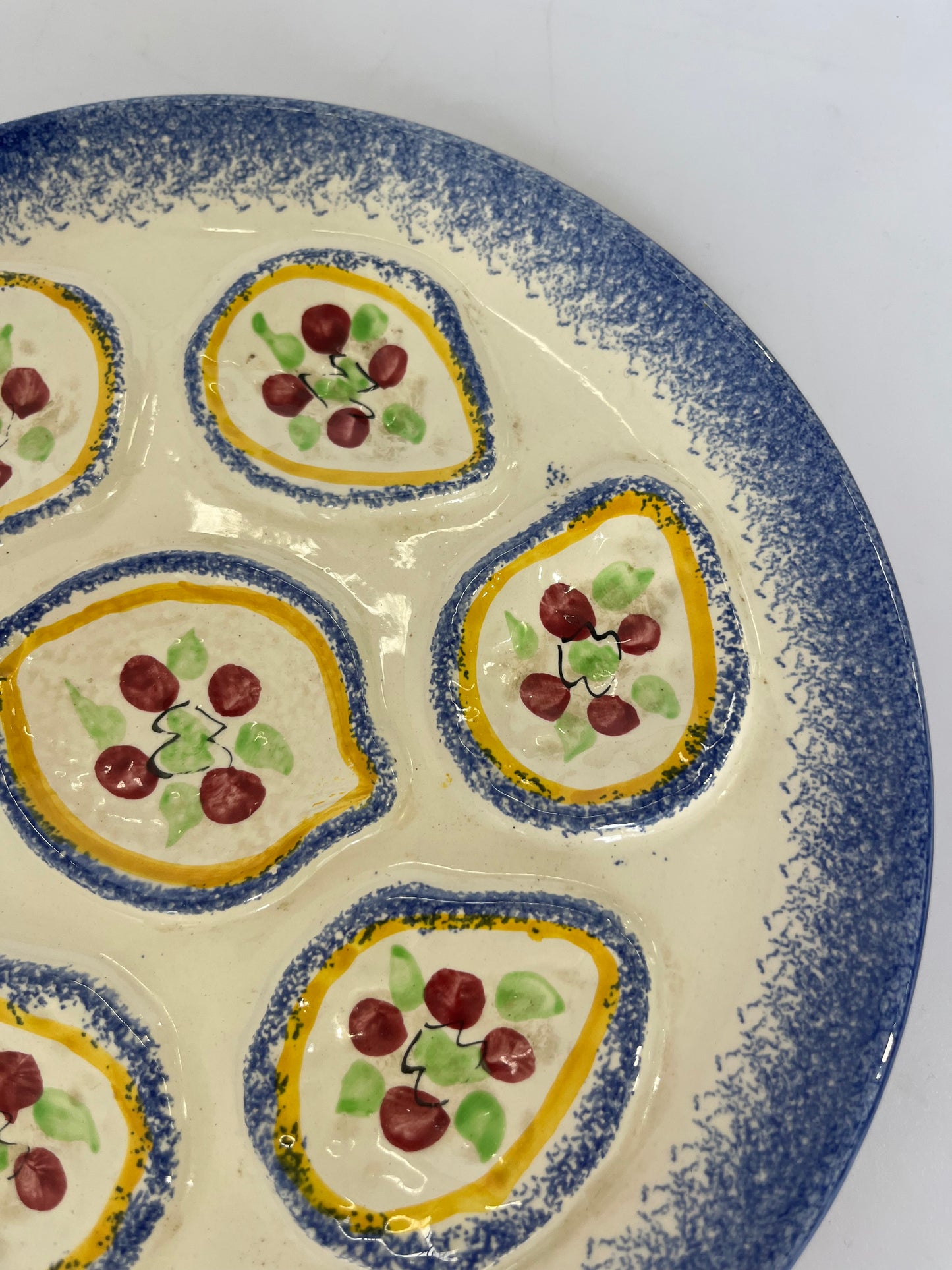 French Ceramic Oyster Plate - Four Available