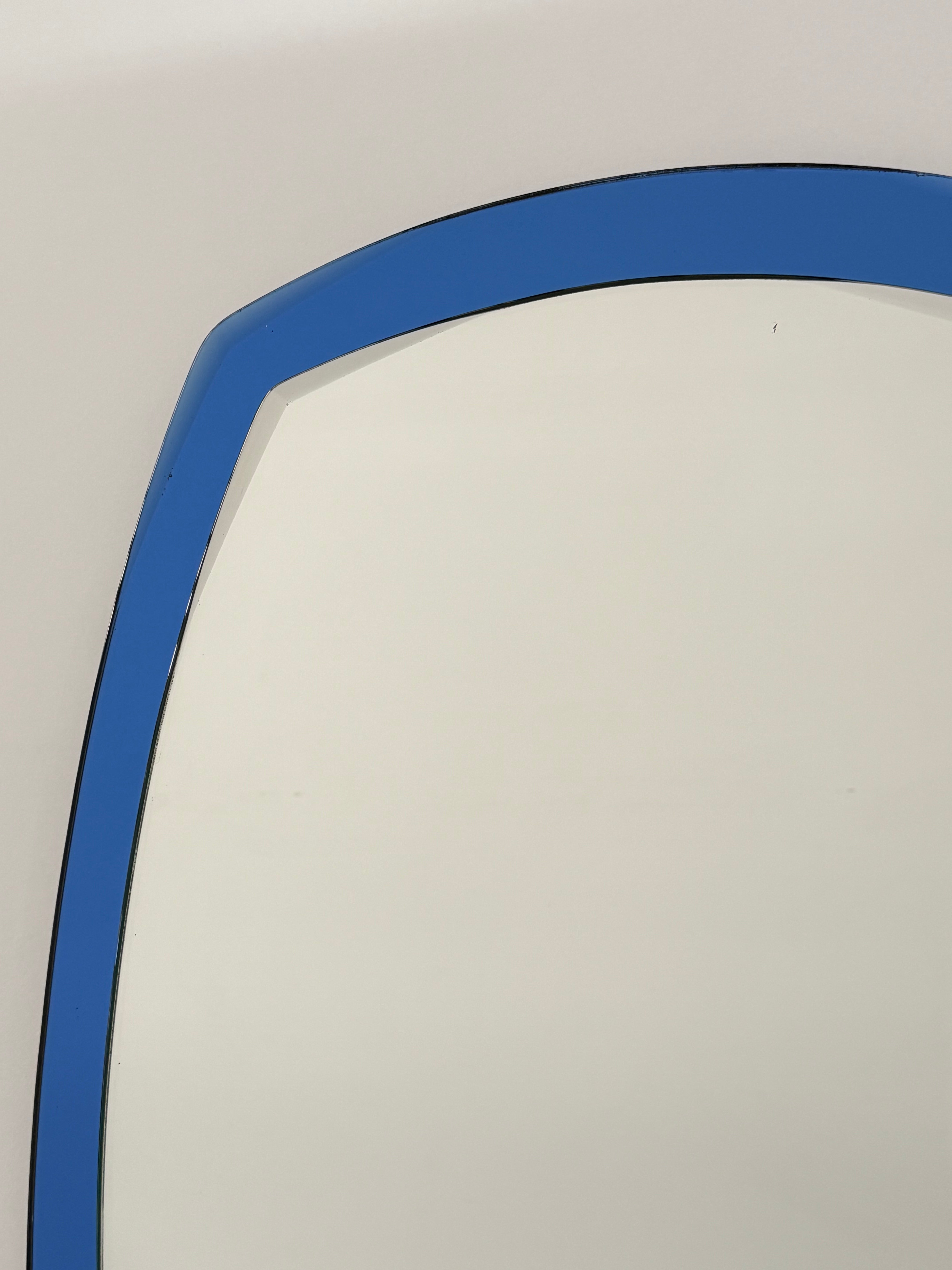 Italian Glass Mirror by Cristal Arte