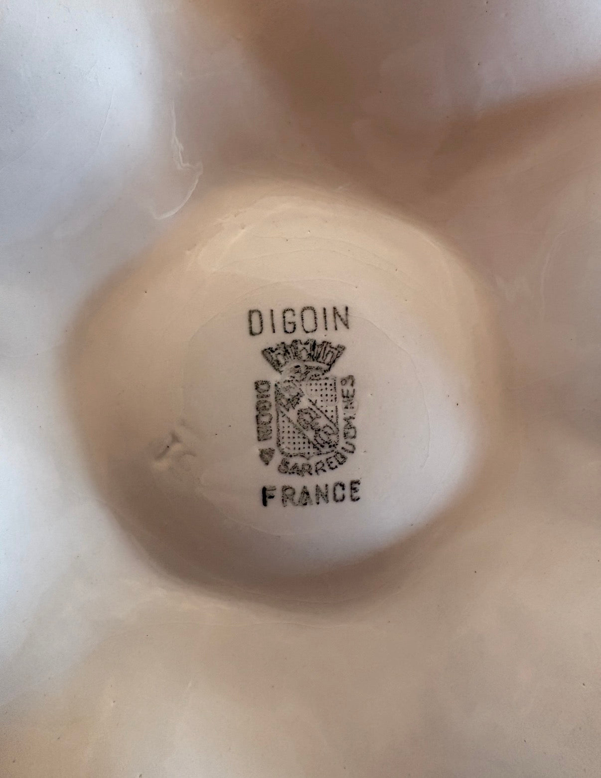 Vintage French Oyster Plate by Sarreguemines - 3 Available