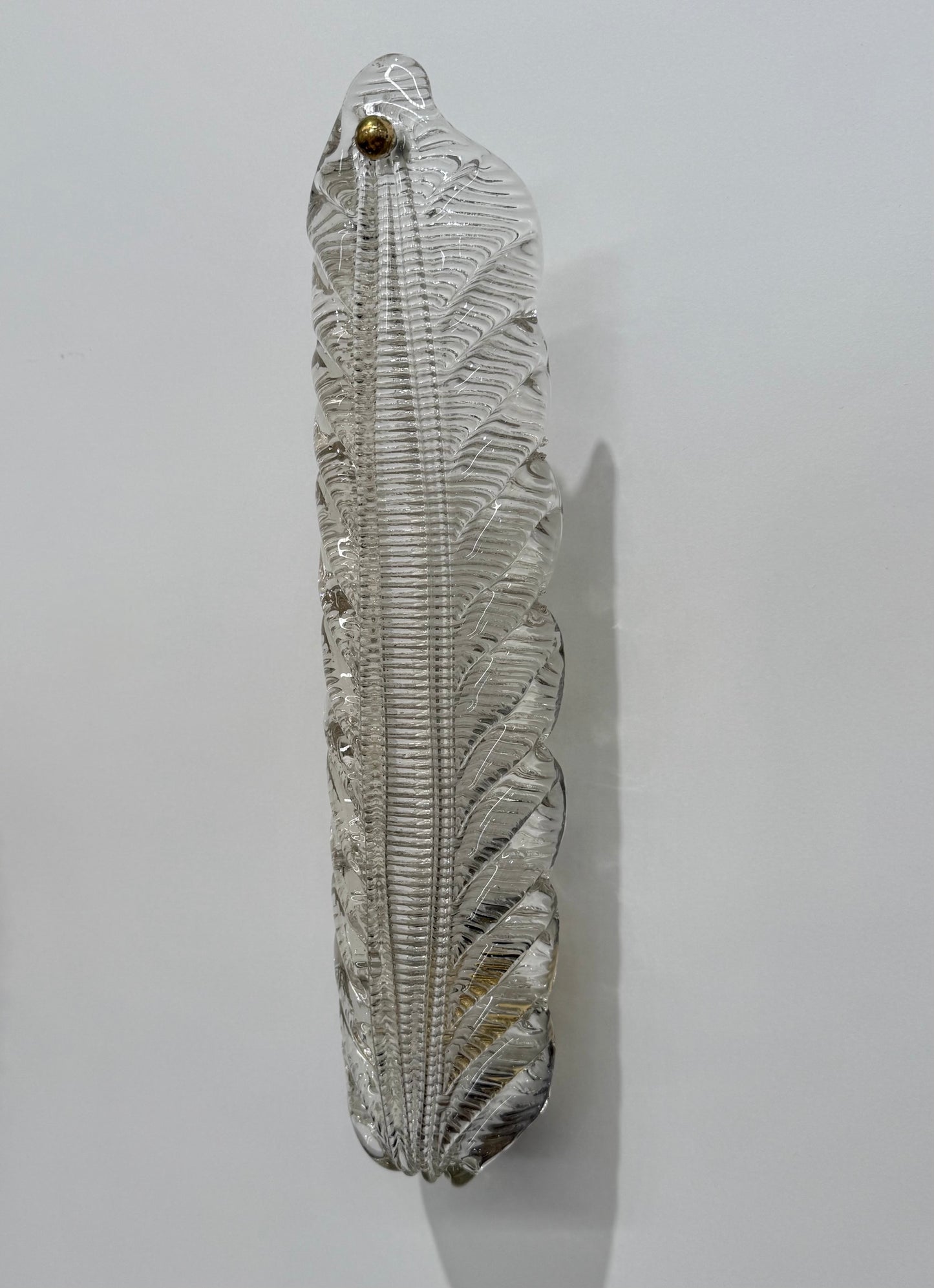 Murano Glass Leaf Wall Light by Barovier