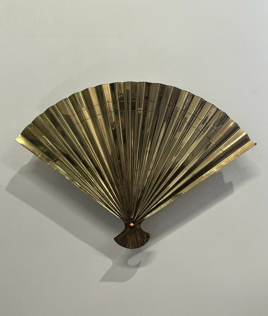 1970’s Italian Brass Fan Wall Light - Two Available