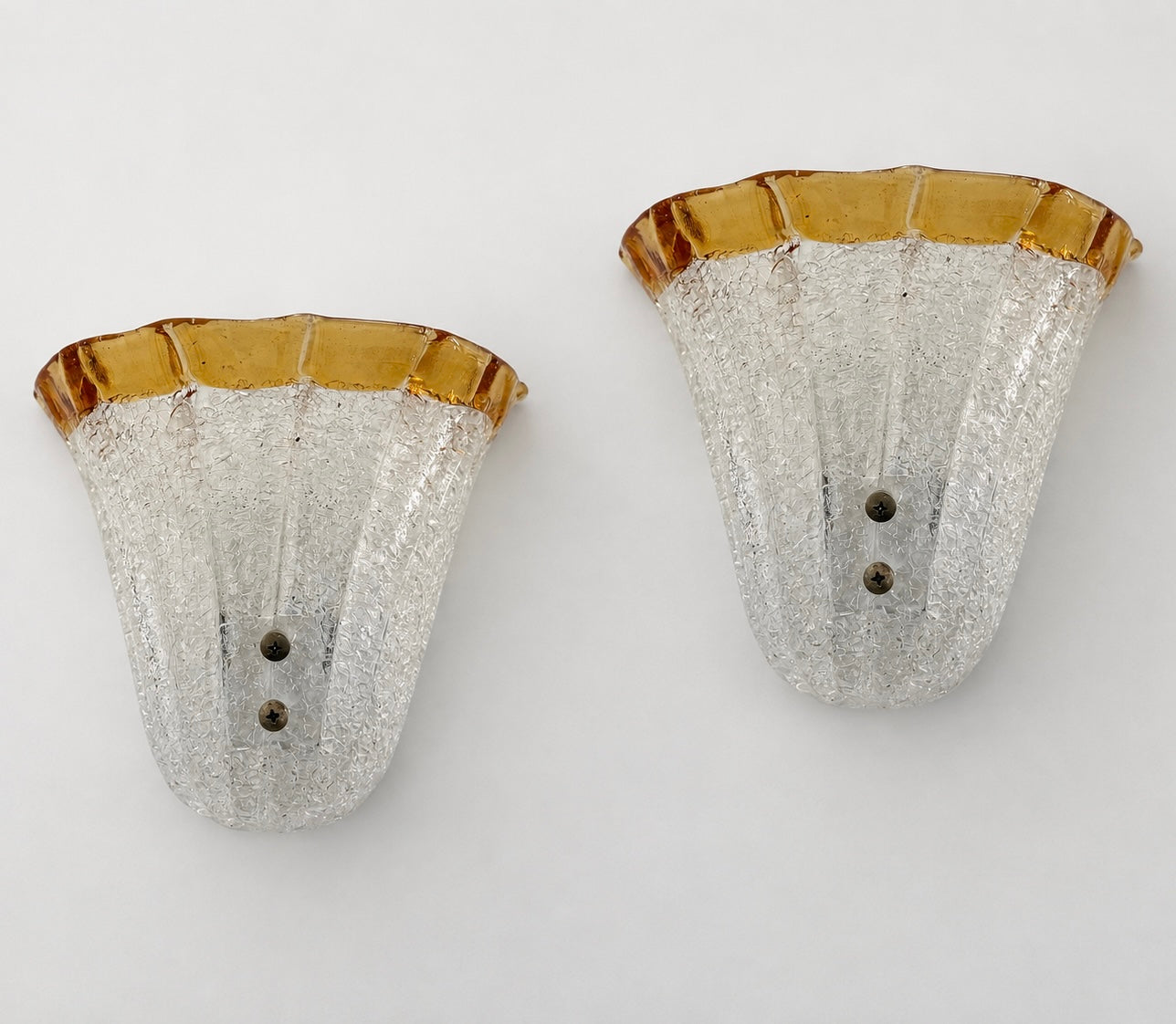 Pair of Murano Glass Wall Lights