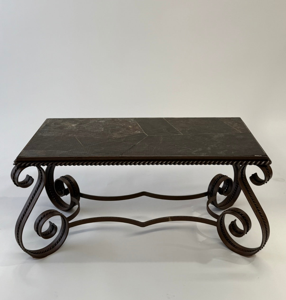 French Slate Coffee Table by Robert Merceris