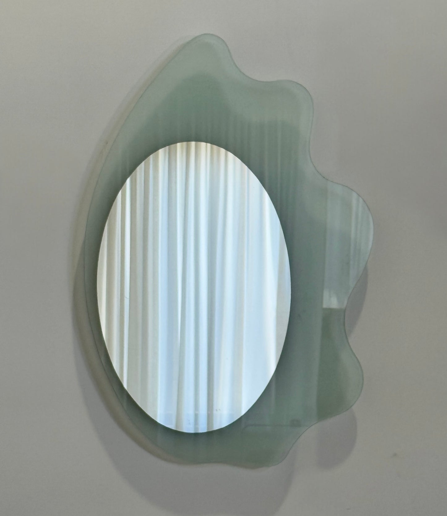 Italian Glass Mirror by Nanda Vigo for Glas Italia