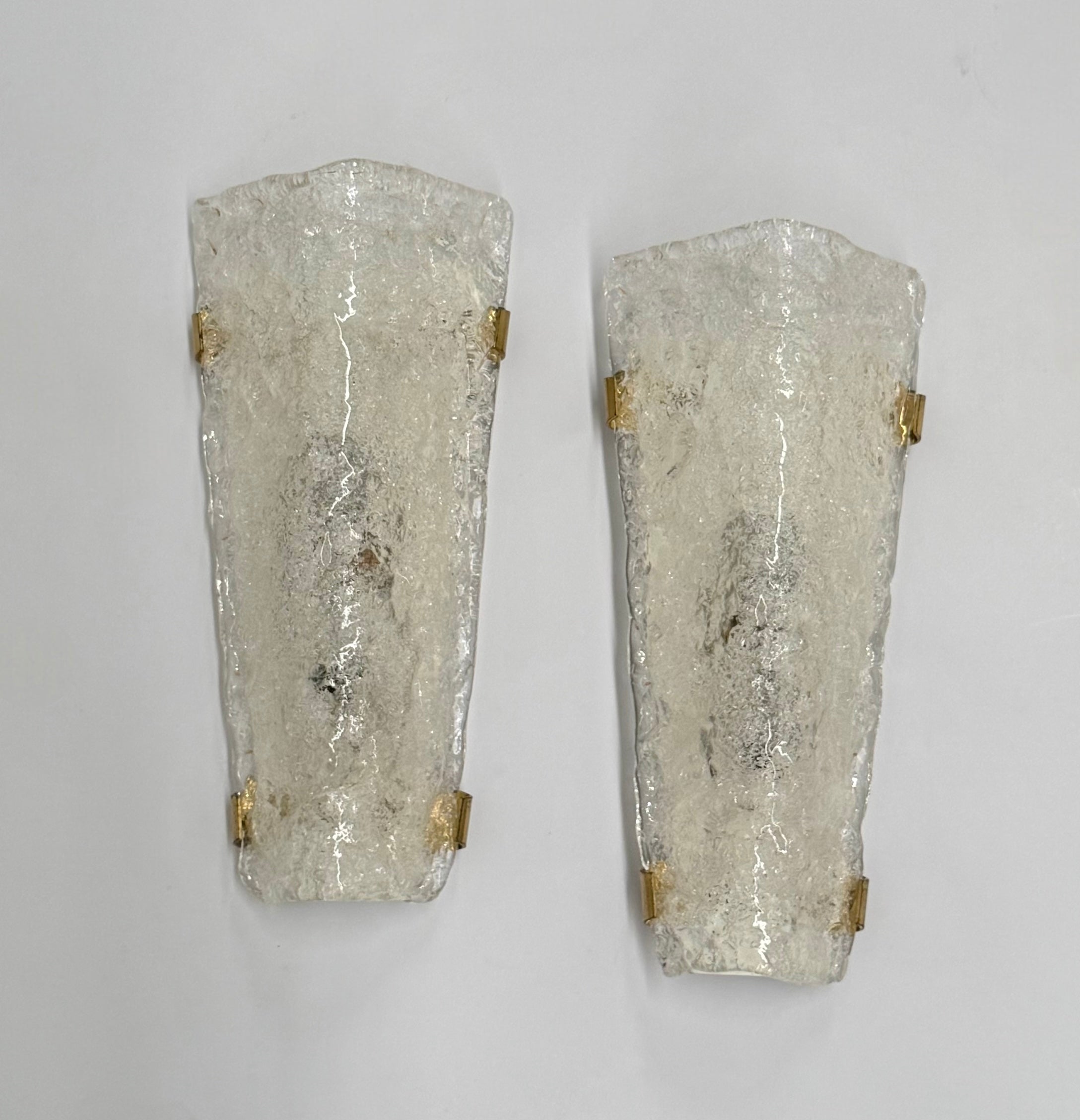 Pair of Murano Wall Lights by Hillebrand