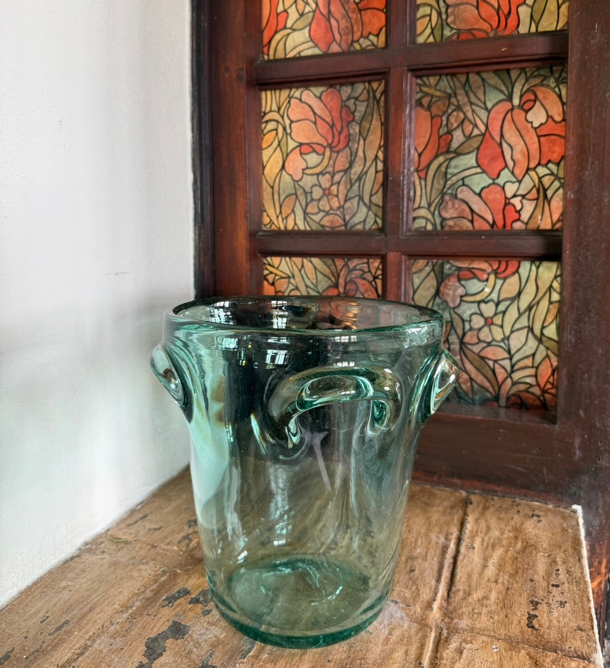 Vintage French Blown Glass Vase By Jean-Claude Novara