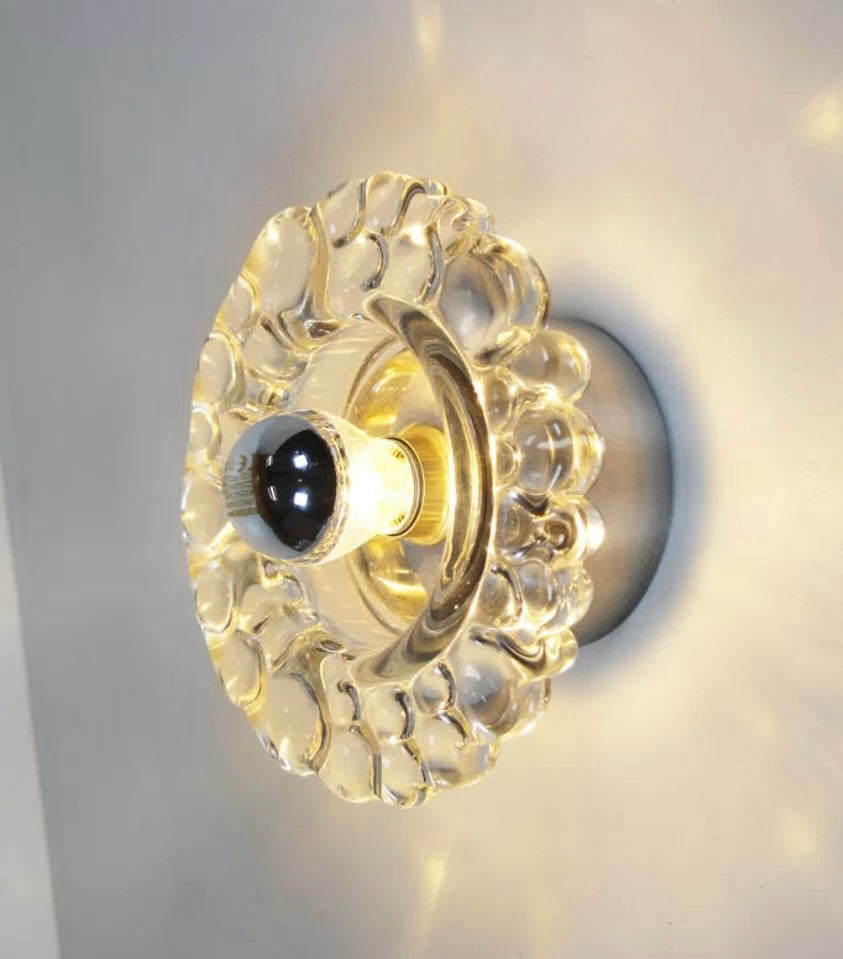 Murano Glass Floral Wall Light by Peill & Putzler - Six Available