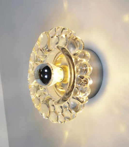 Murano Glass Floral Wall Light by Peill & Putzler - Six Available