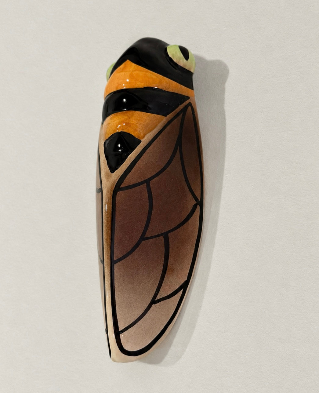 French Cigalle Ceramic Wall Vase