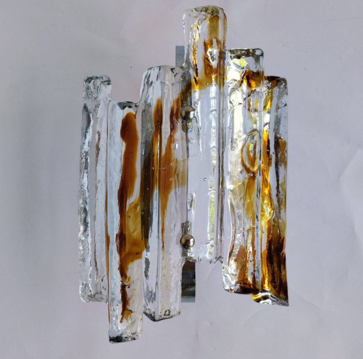 1970’s Murano Wall Light by Mazzega - Six Available