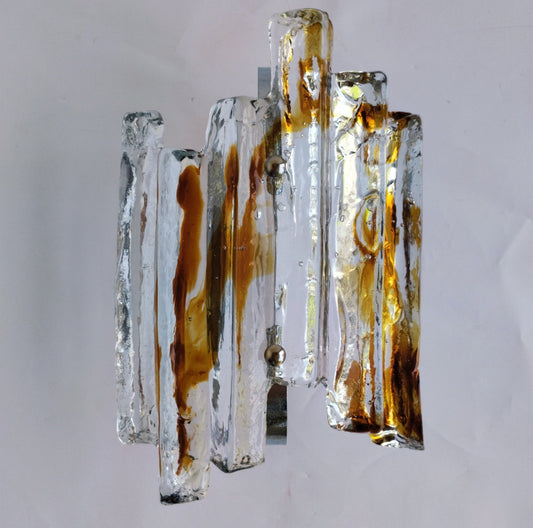 1970’s Murano Wall Light by Mazzega - Six Available