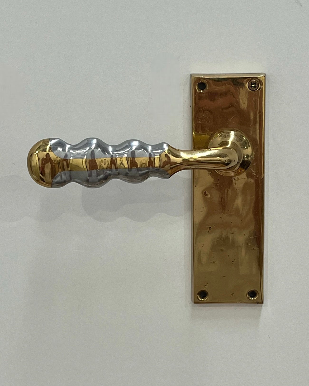 1970’s Brass Door Handle by David Marshall