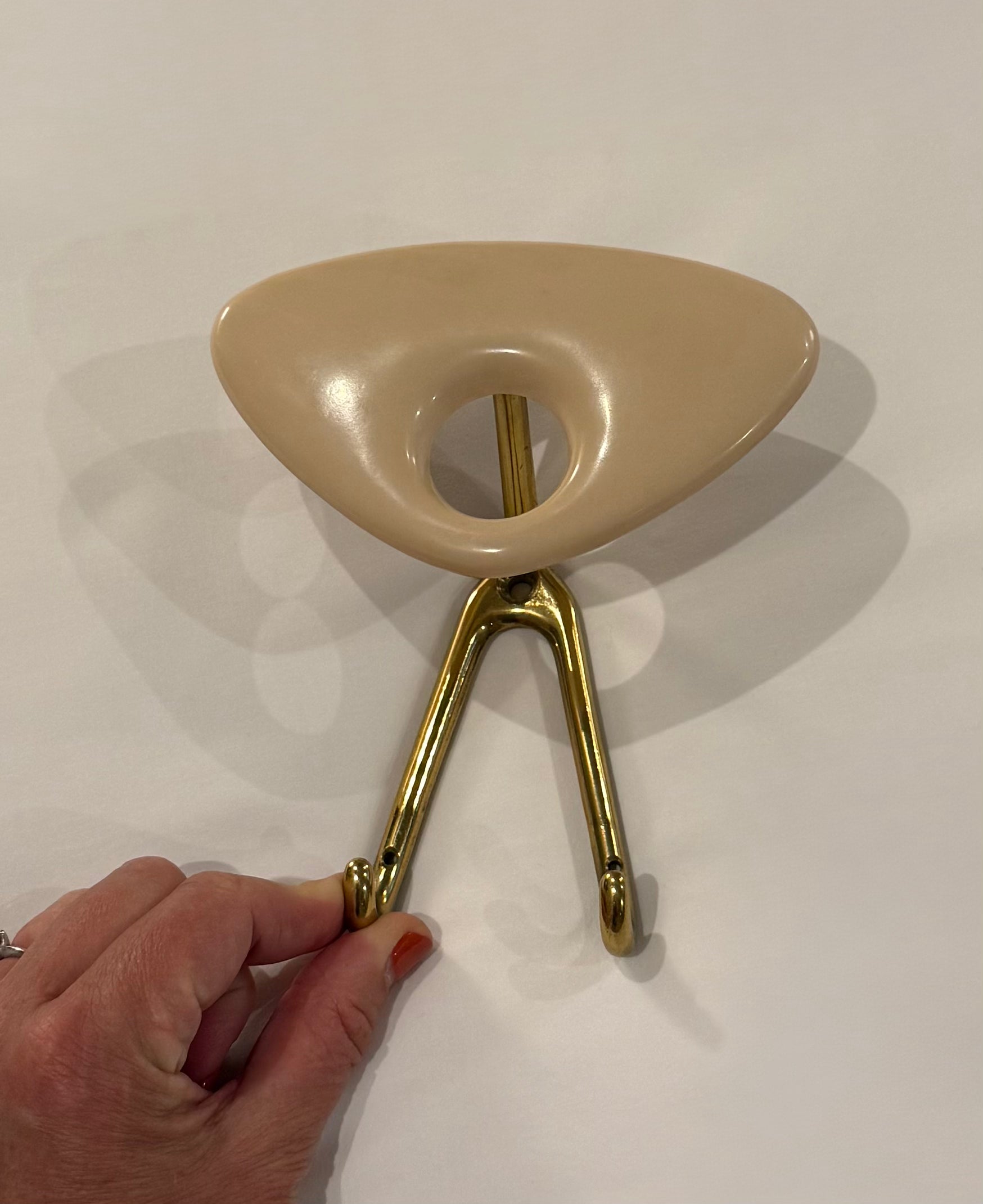 Vintage Italian Resin Coat Hook