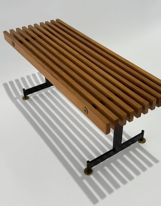 Vintage Italian Teak Bench