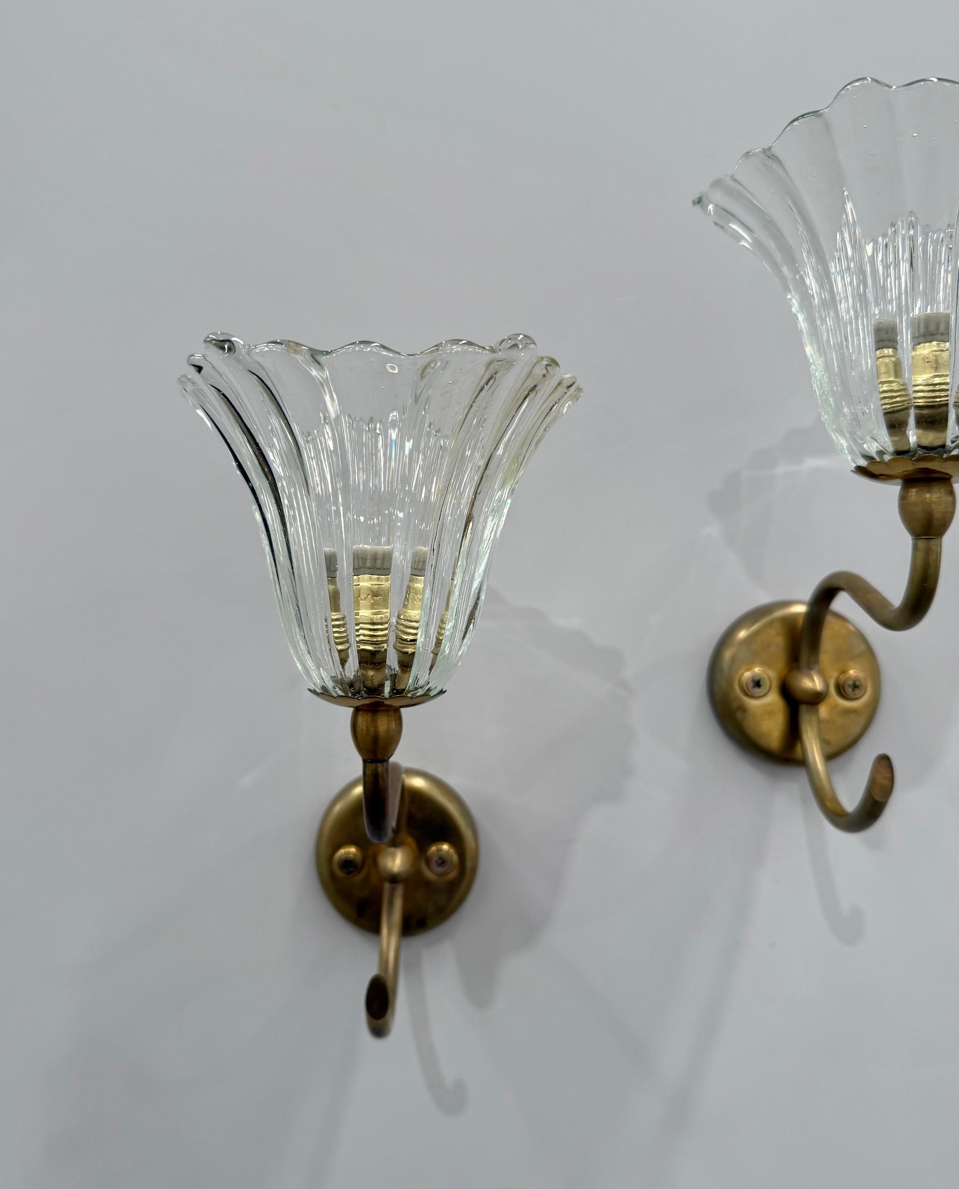 Pair of Murano Wall Lights by Barovier