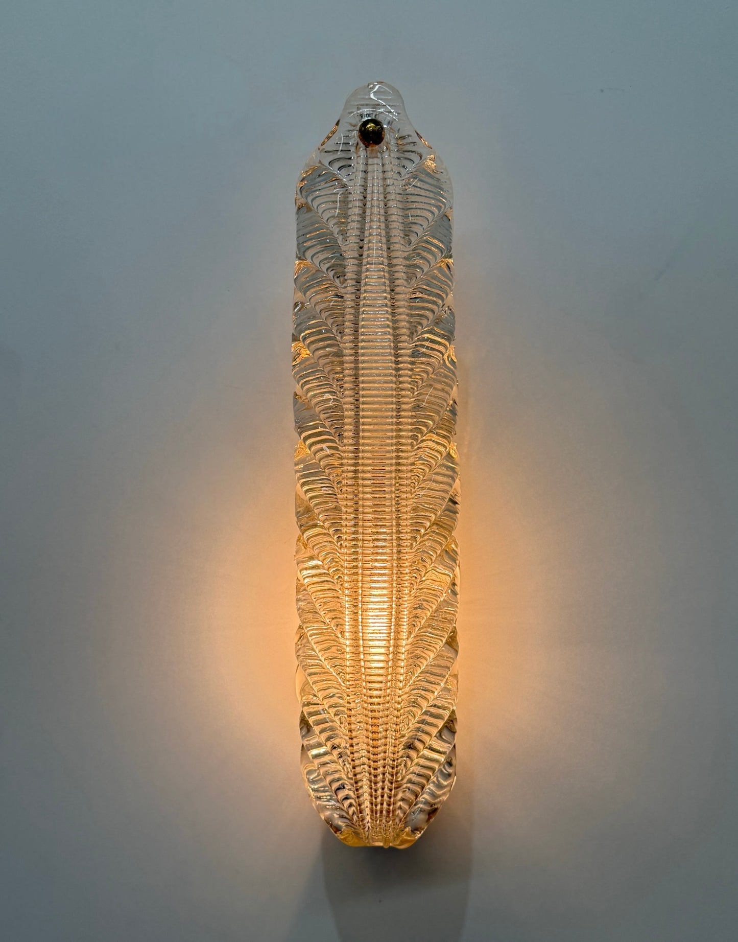 Murano Glass Leaf Wall Light by Barovier