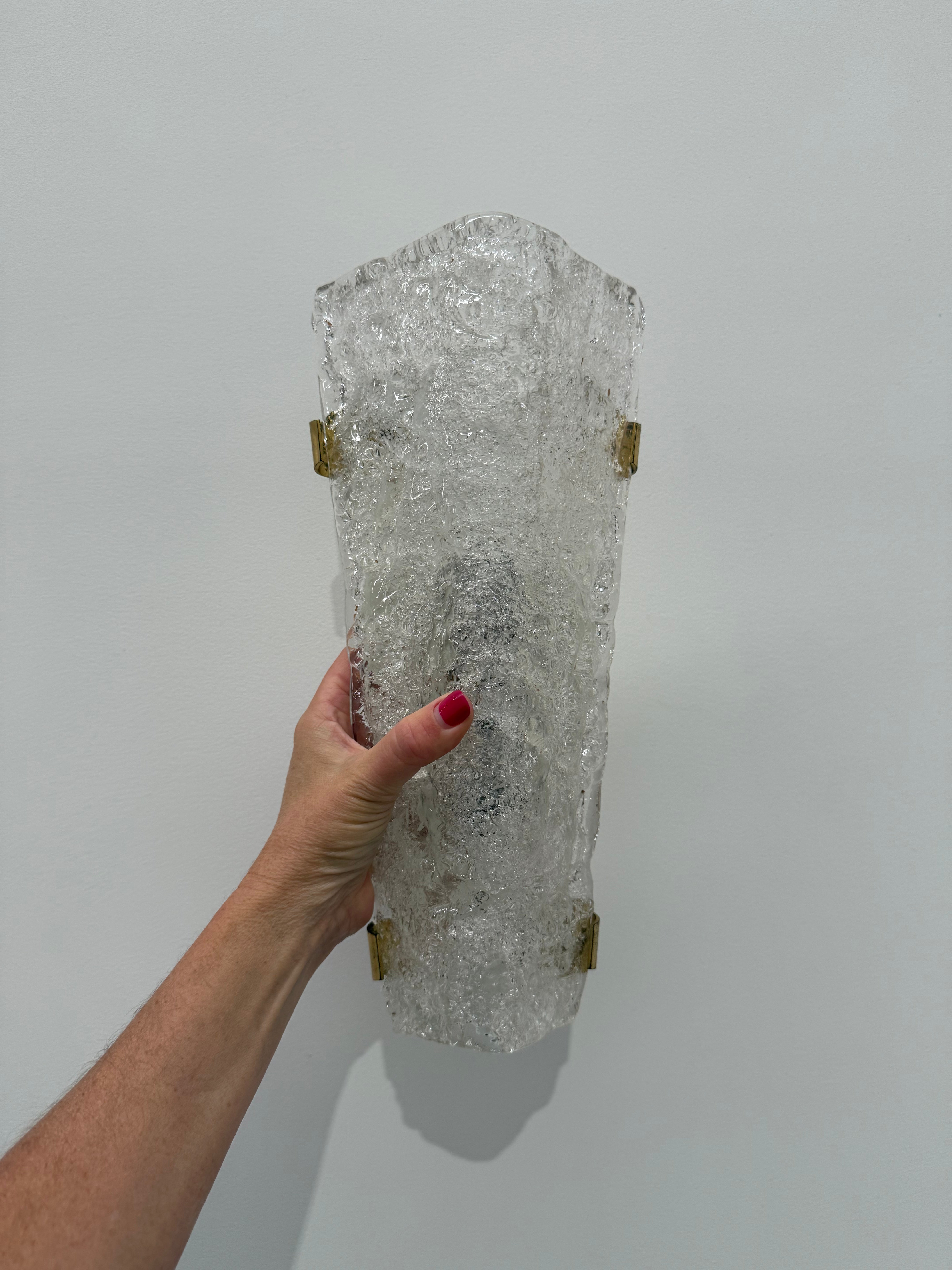 Pair of Murano Wall Lights by Hillebrand