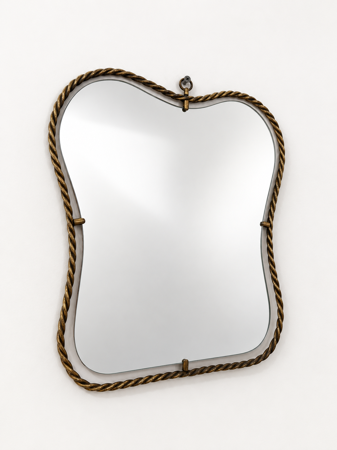 1950’s Italian Brass Mirror