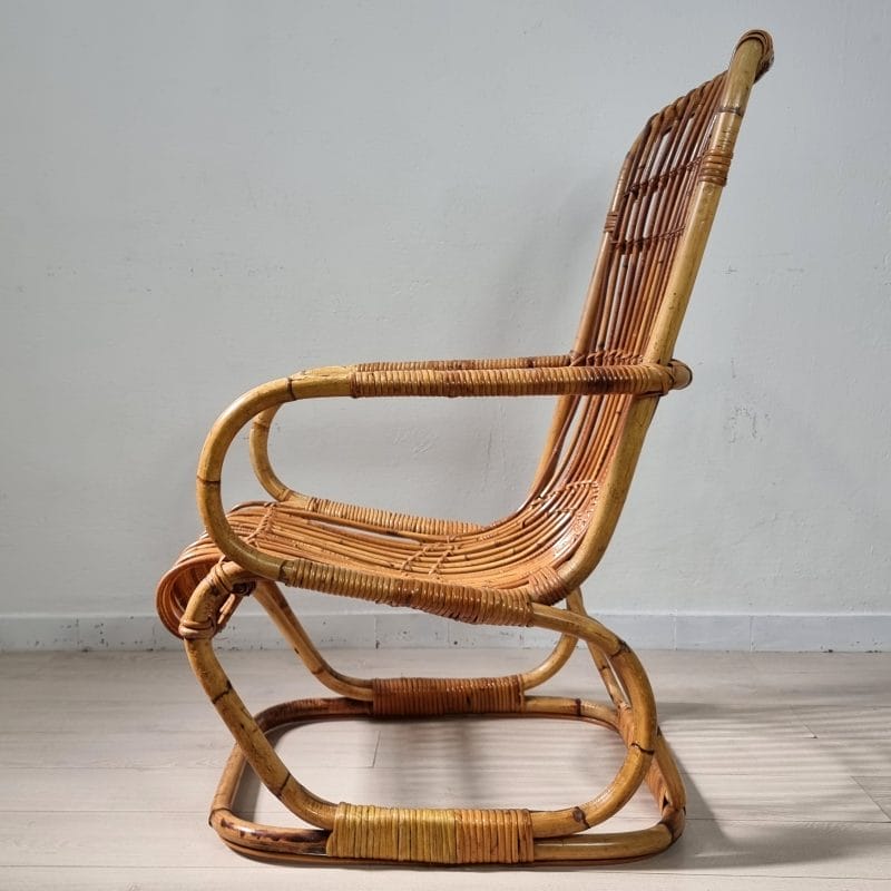 PRE ORDER: Italian Bamboo Armchairs by Bonacina - Two Available