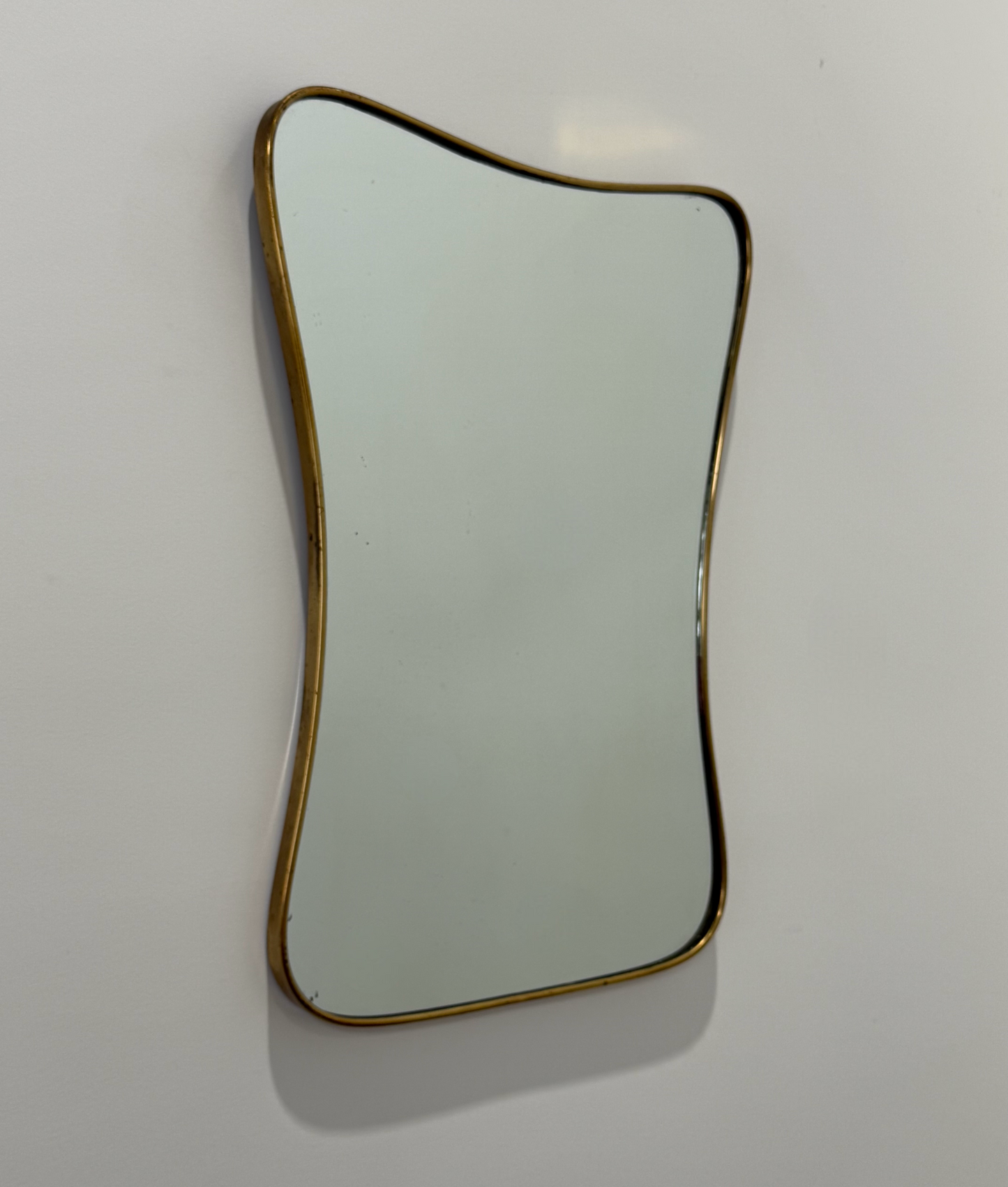 Vintage Italian Brass Ponti Mirror