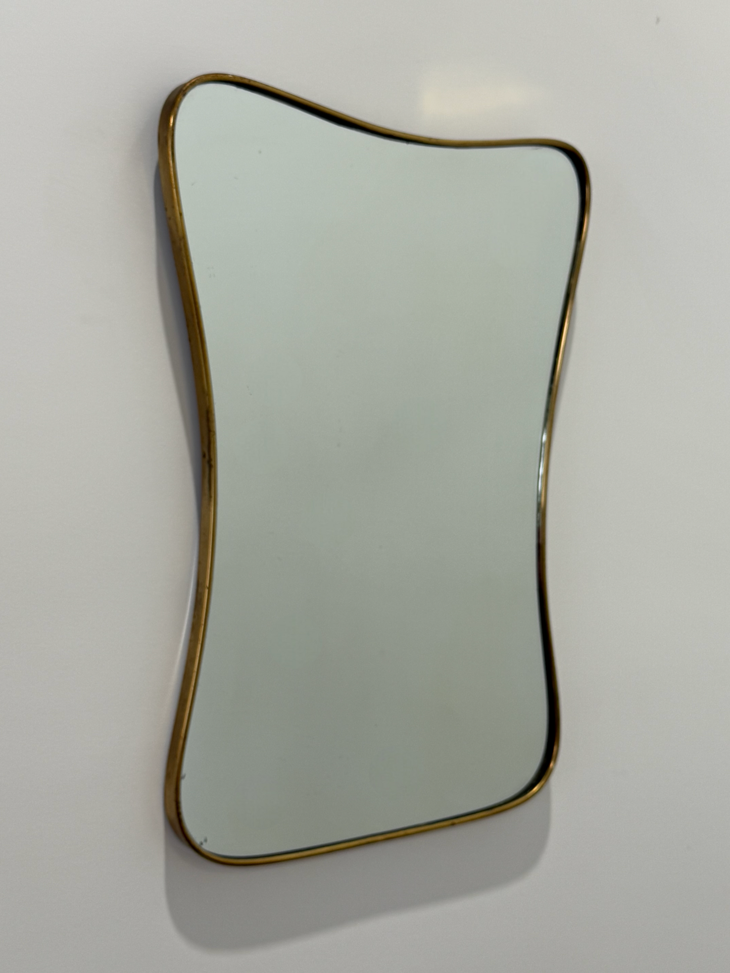 Vintage Italian Brass Ponti Mirror