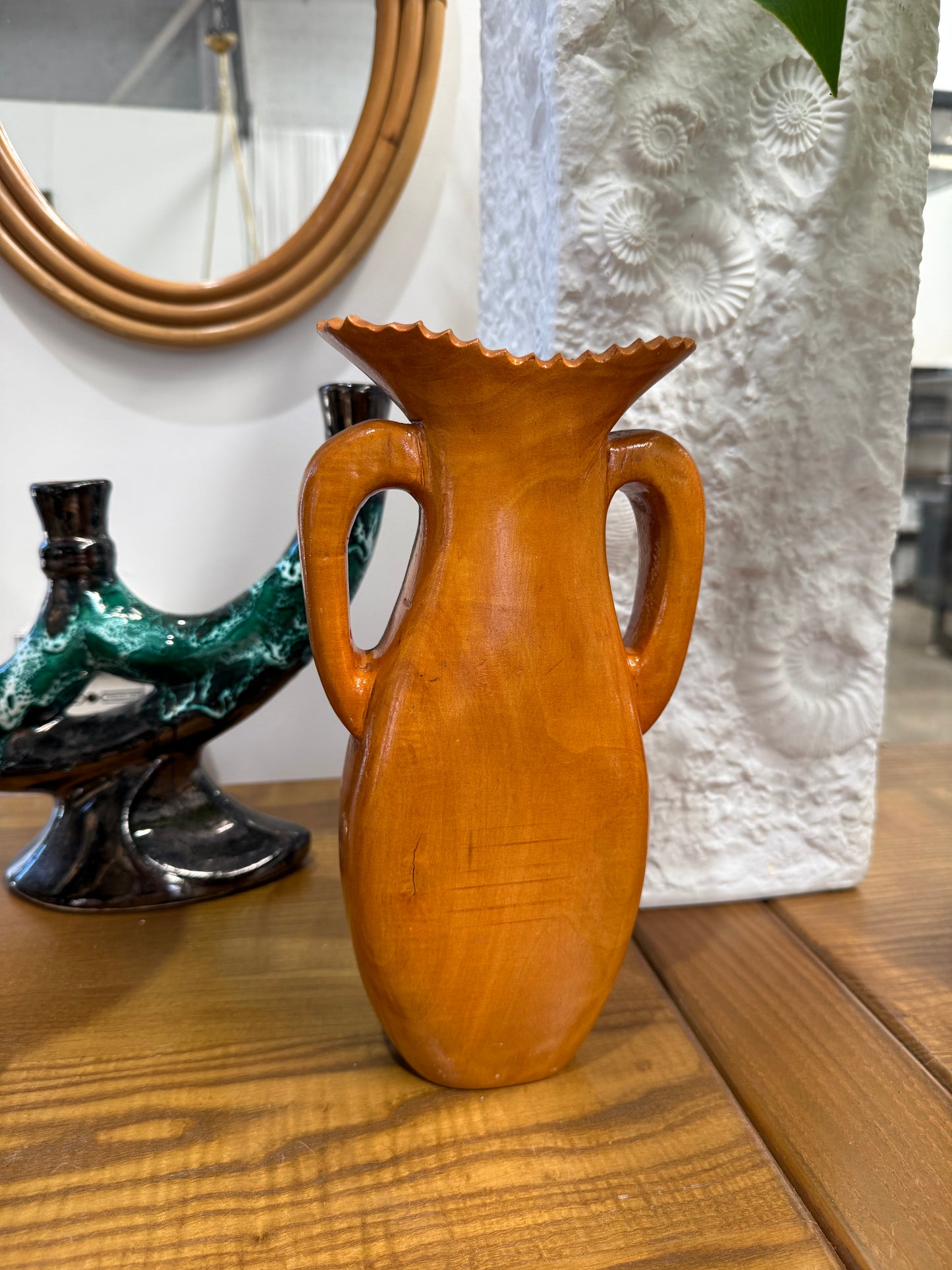 Vintage Timber Vase