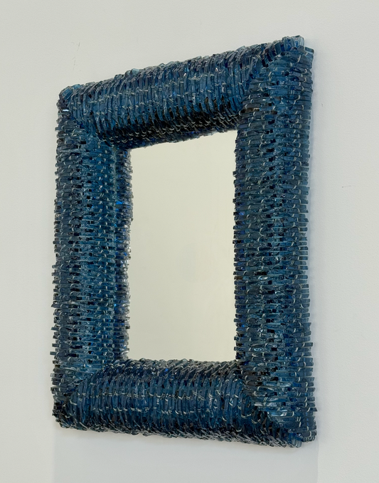 Vintage Italian Segmented Glass Mirror