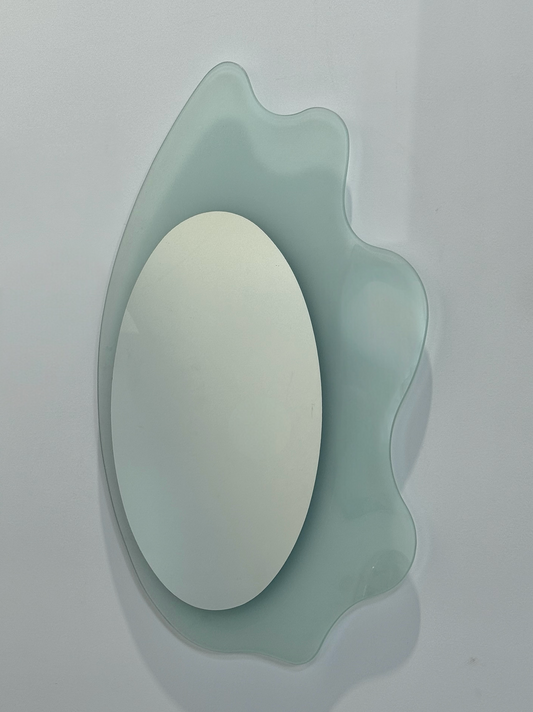 Italian Glass Mirror by Nanda Vigo for Glas Italia