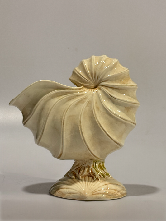 Vintage Ceramic Shell Vase