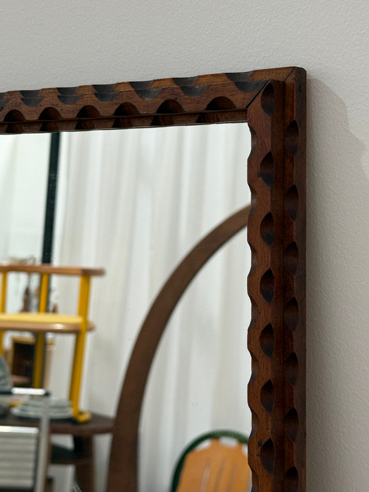 Vintage French Timber Mirror - Two Available