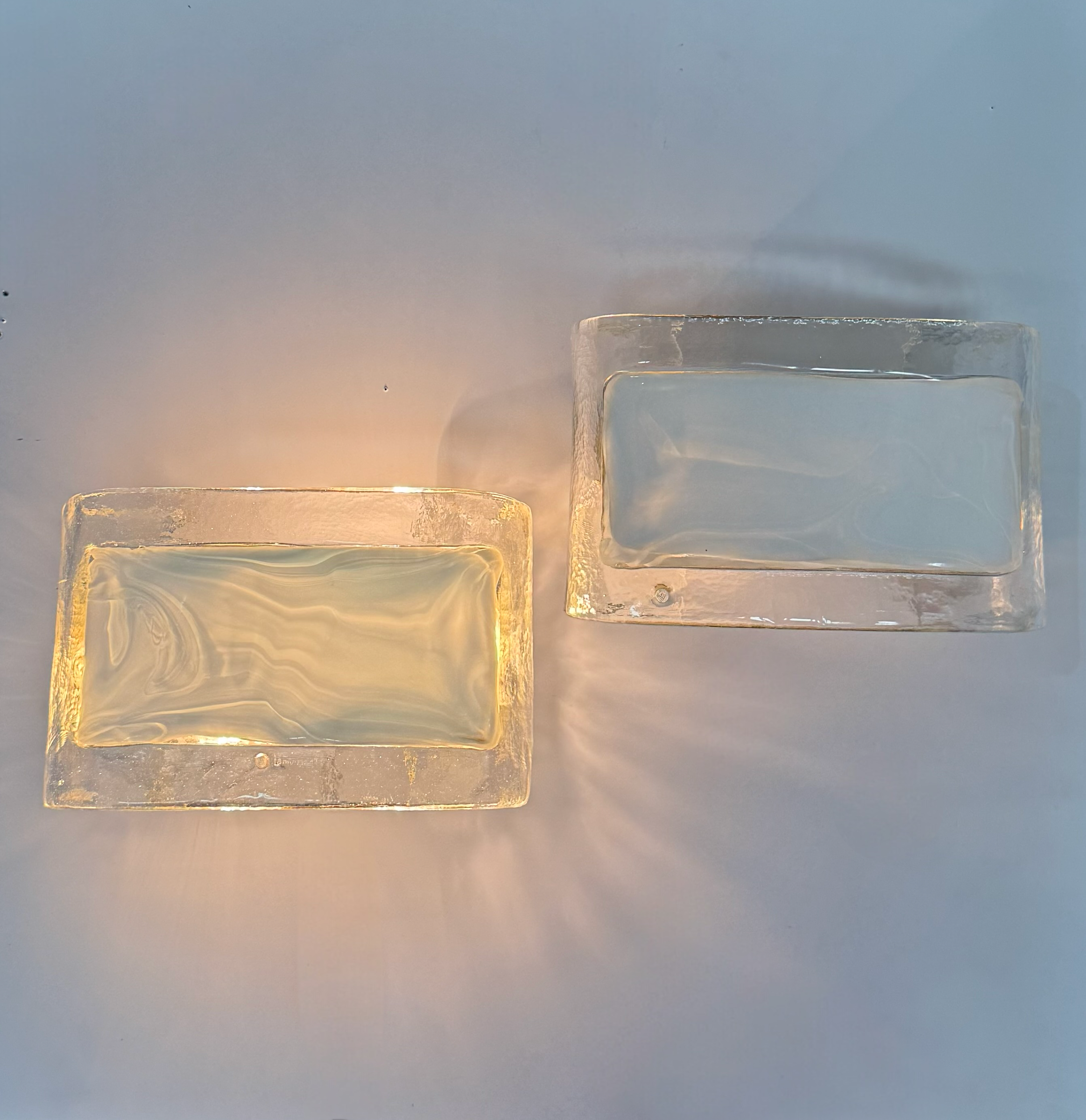 Pair of Murano Glass Wall Lights by La Murrina