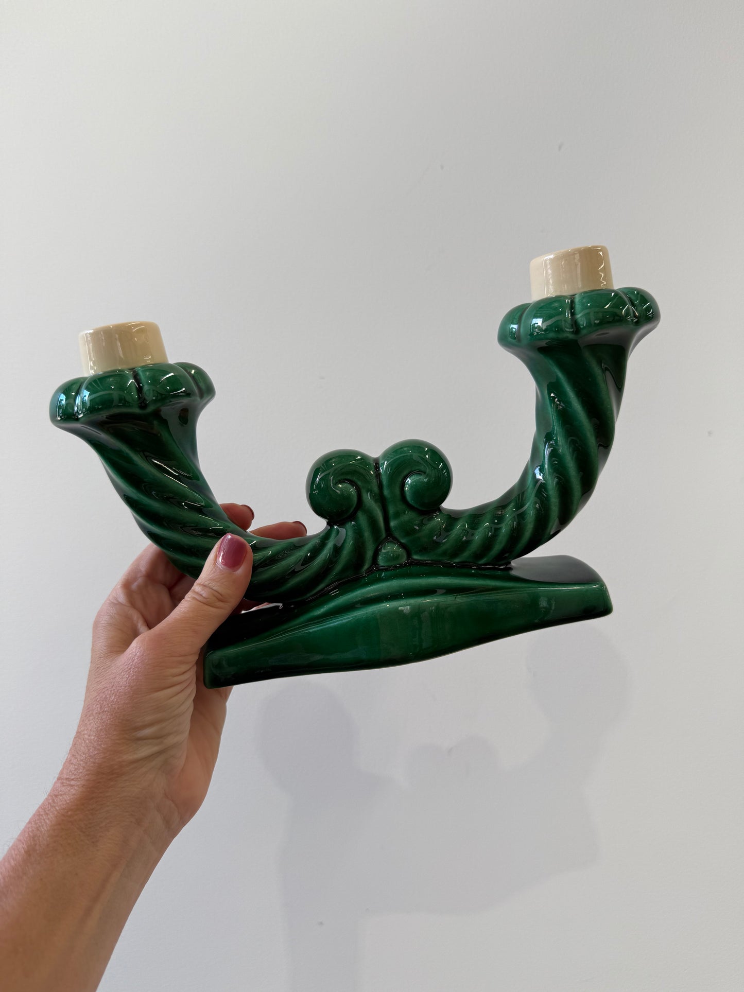 French Ceramic Candle Holder