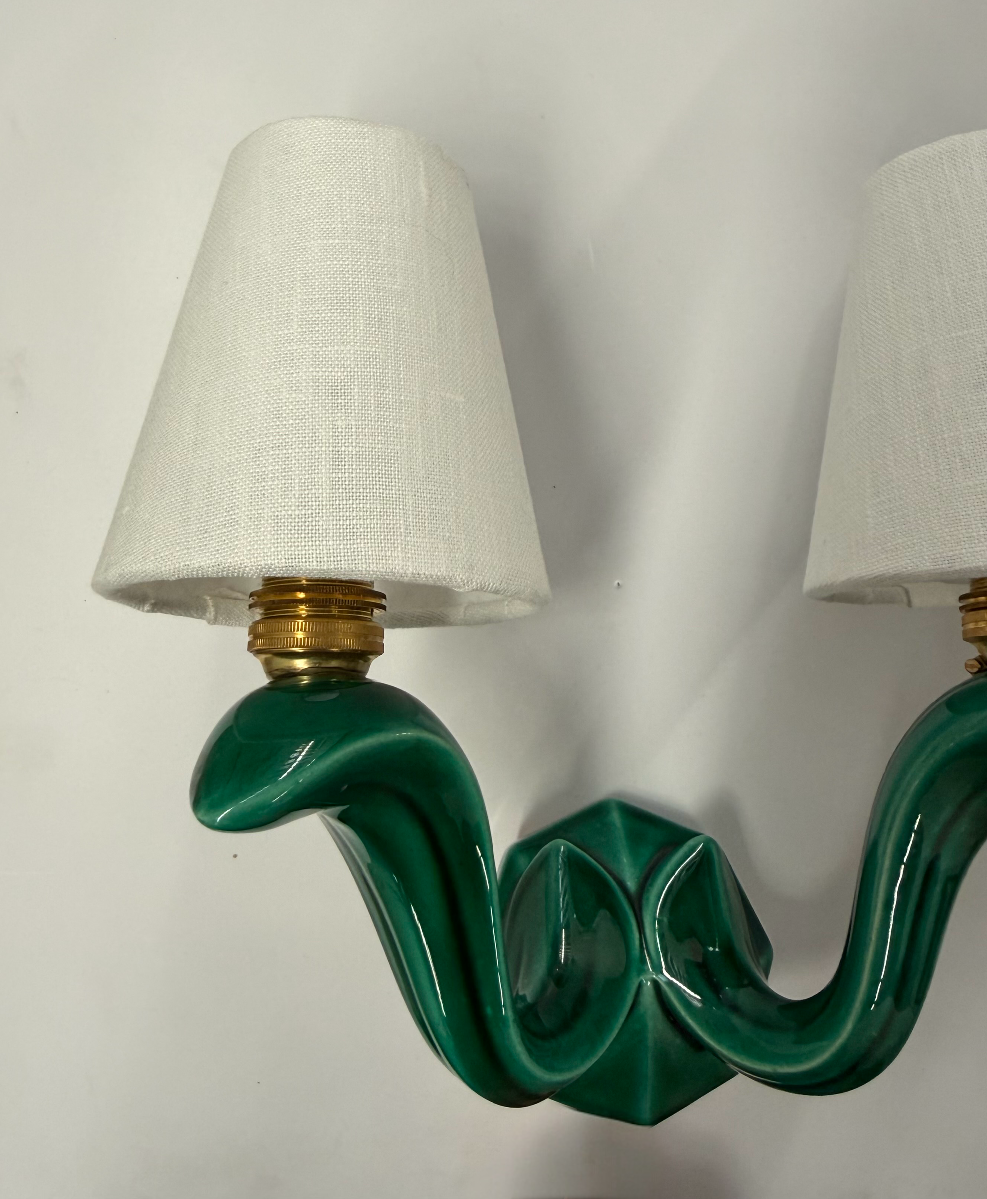 1950’s French Ceramic Wall Light