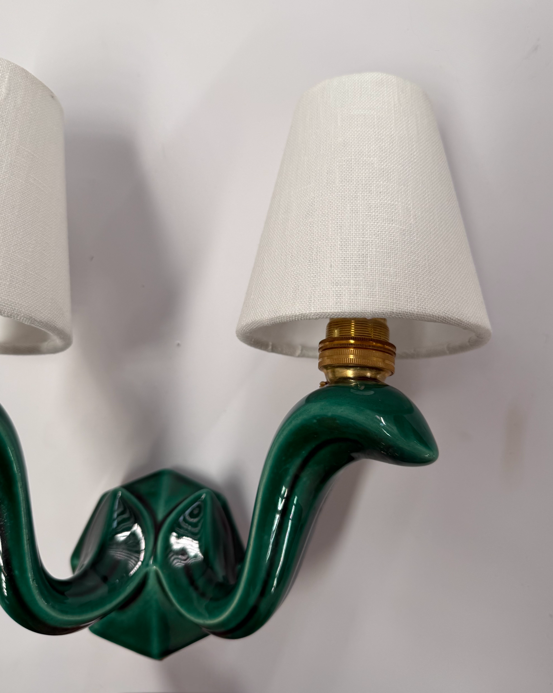 1950’s French Ceramic Wall Light