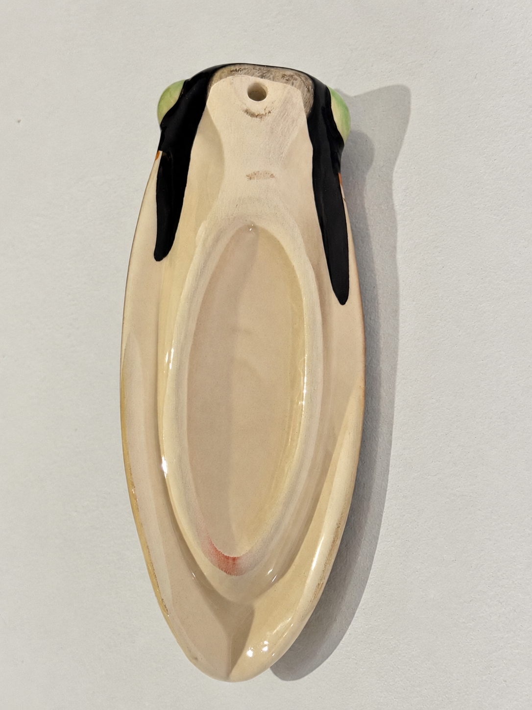 French Cigalle Ceramic Wall Vase