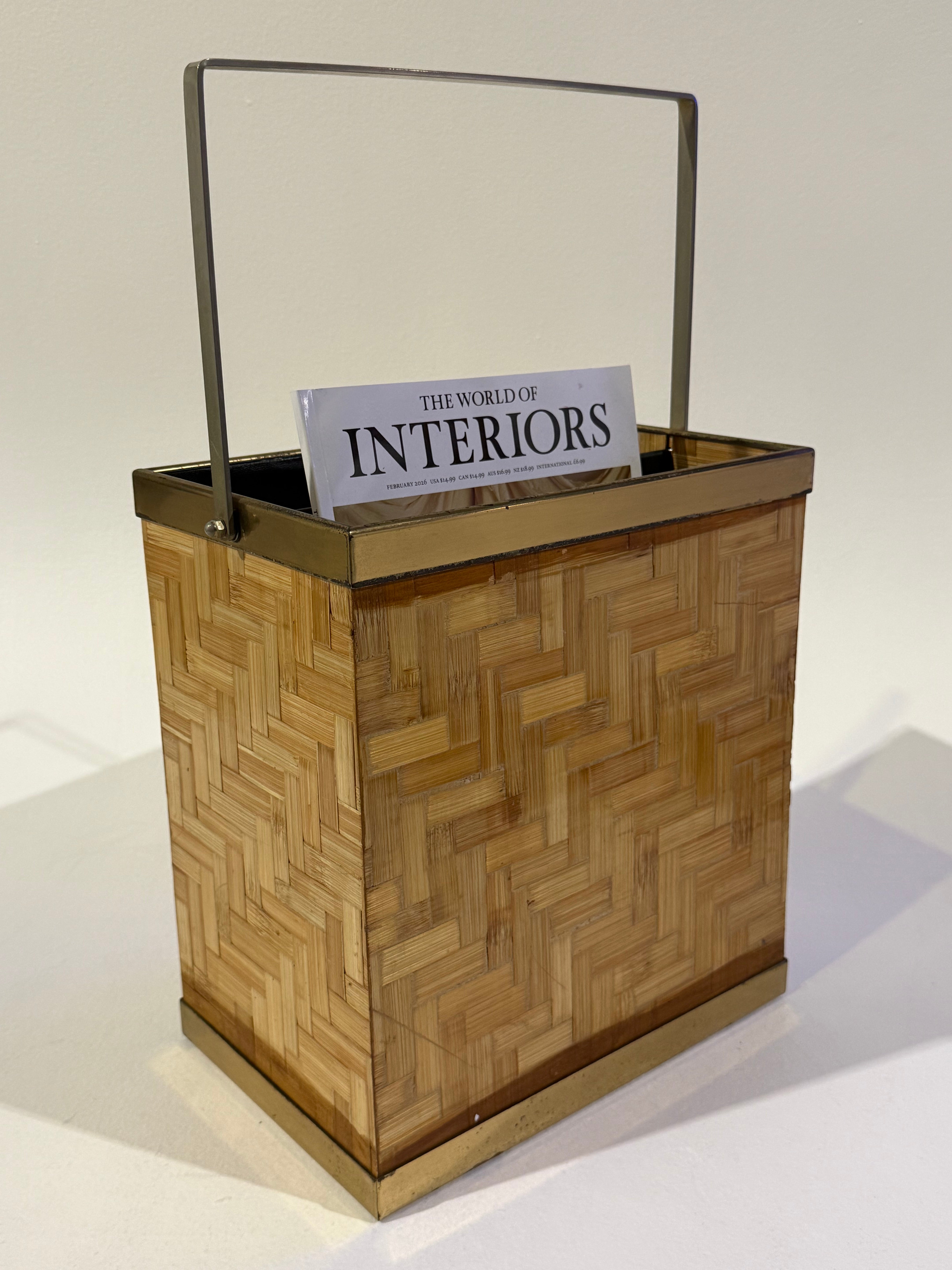 Italian Bamboo Magazine Holder