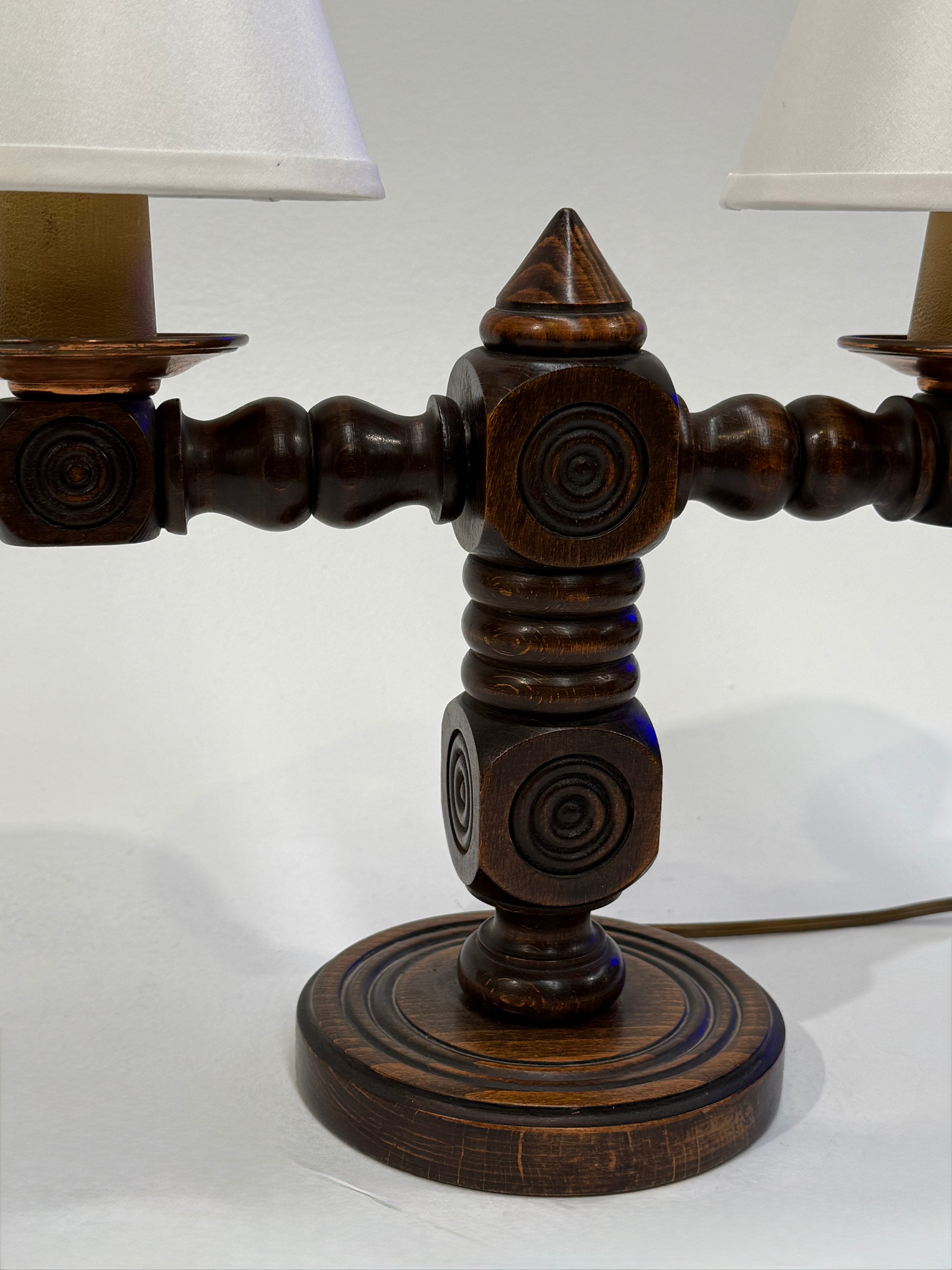 French Charles Dudouyt Table Lamp - Two Available