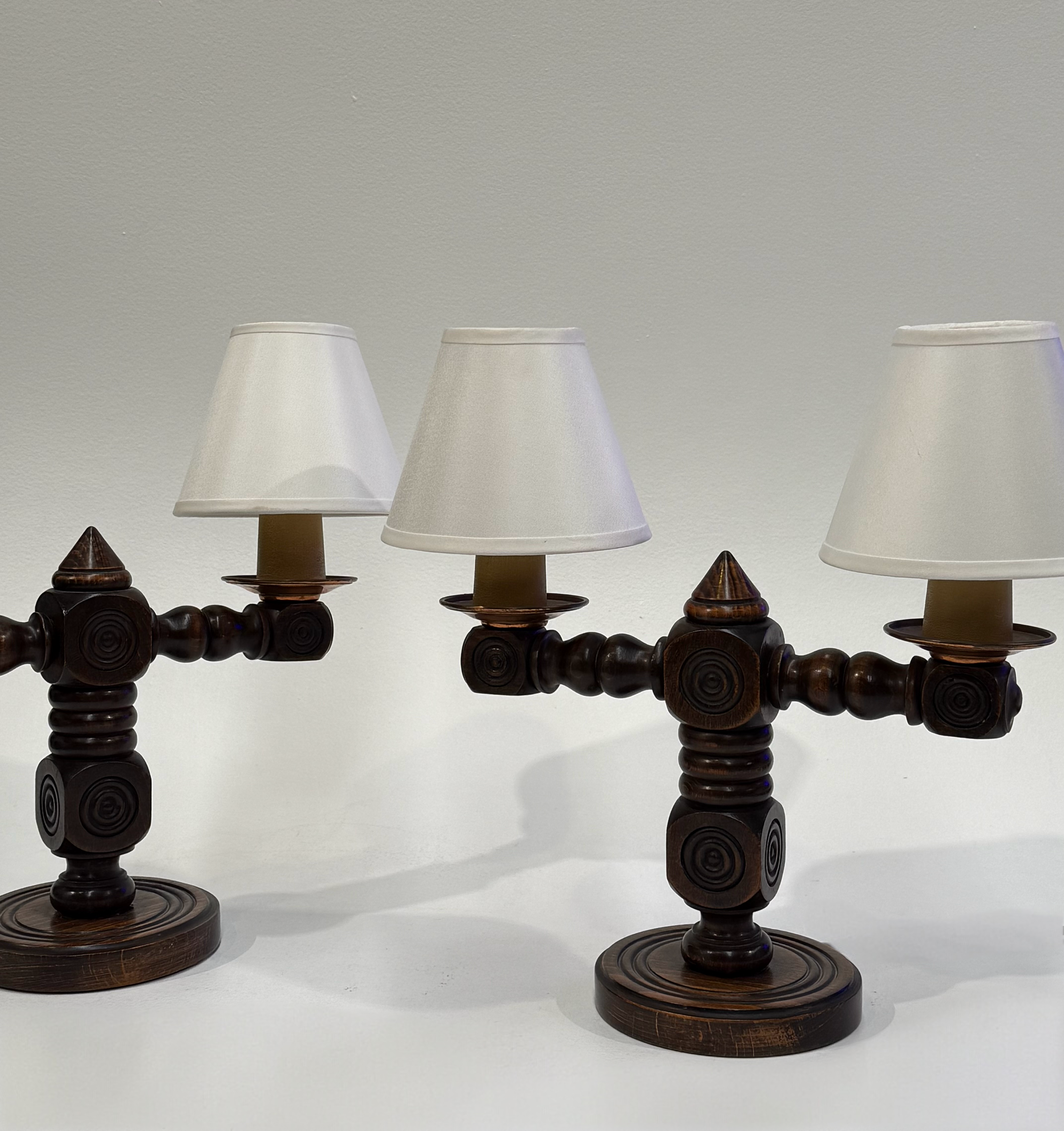 French Charles Dudouyt Table Lamp - Two Available