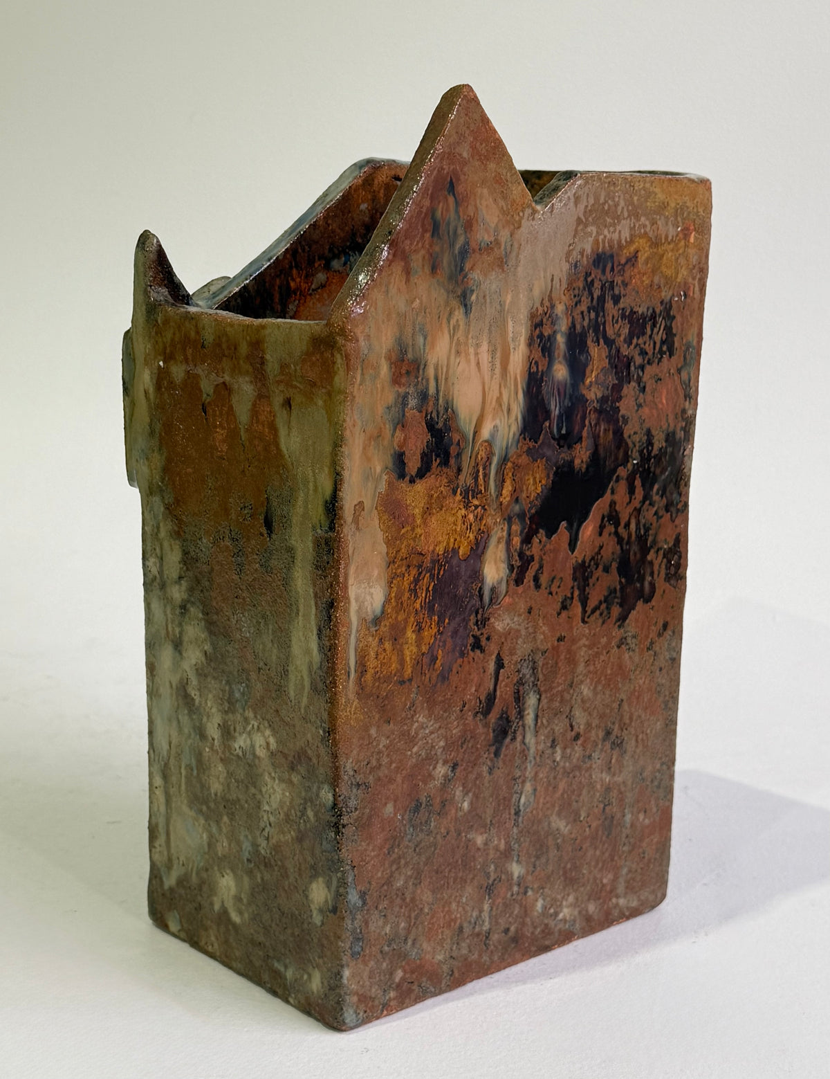 Large 1970’s French Brutalist Stoneware Vase