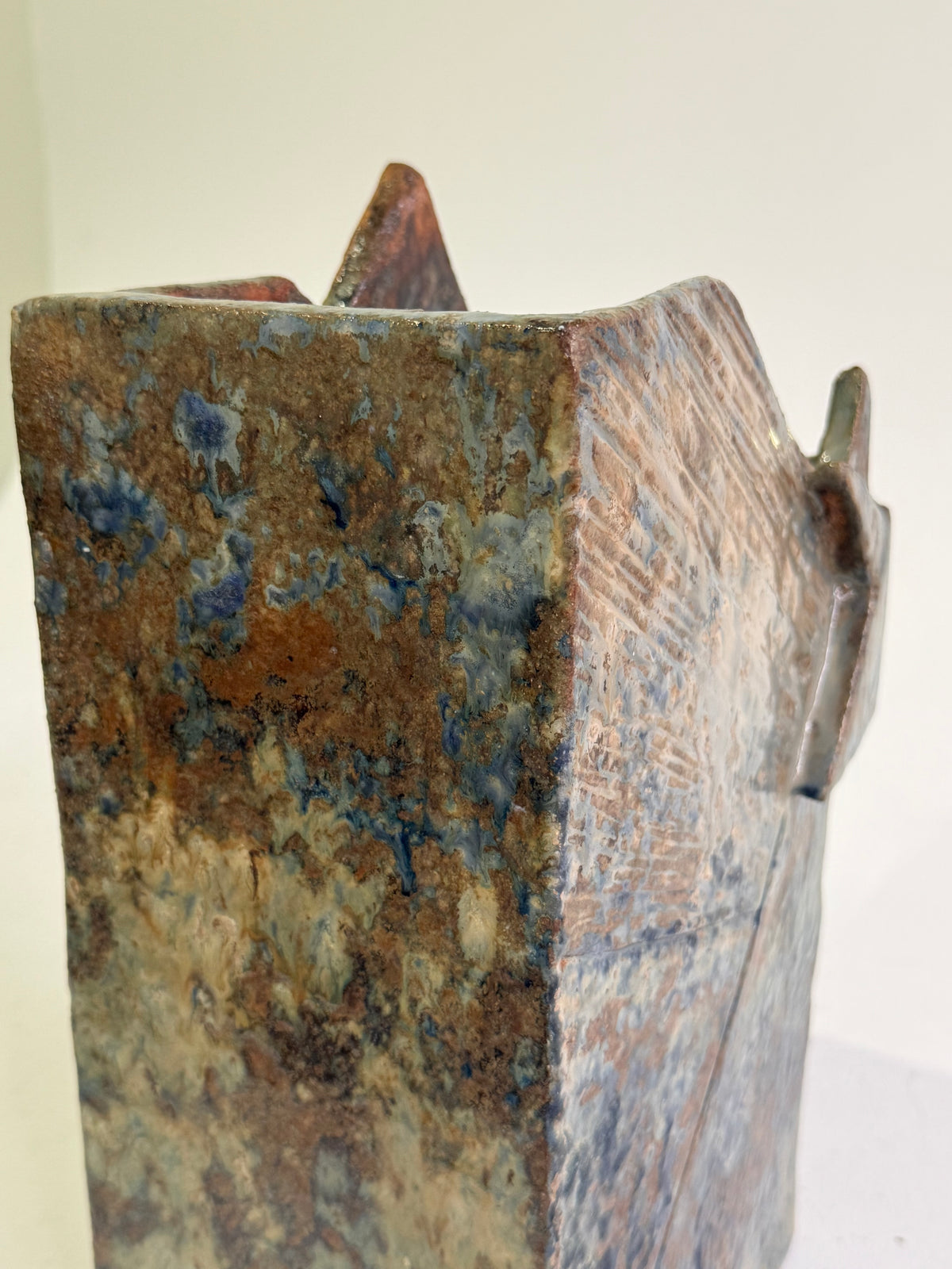 Large 1970’s French Brutalist Stoneware Vase