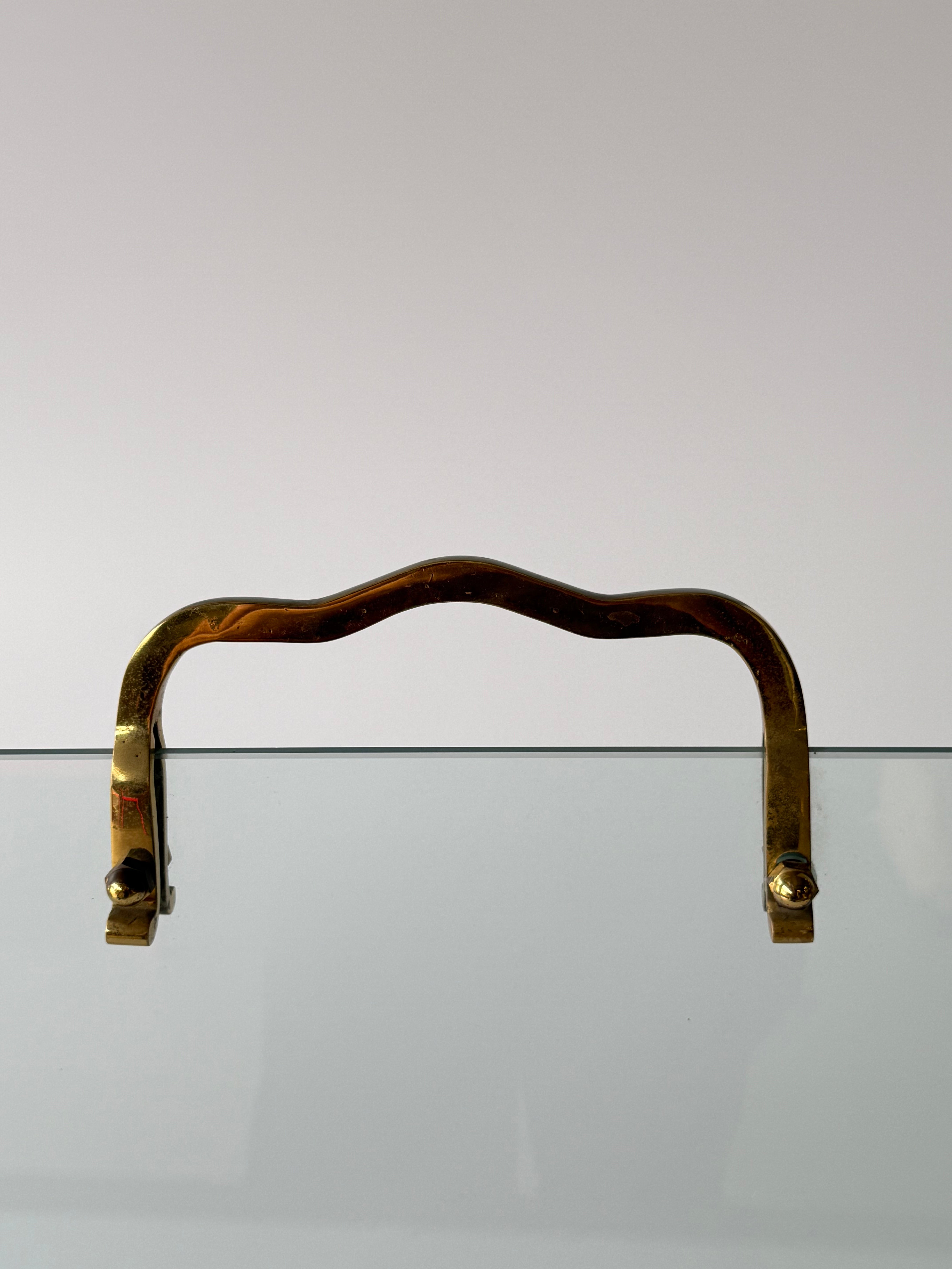 PRE-ORDER: Italian Glass and Brass Fire Screen