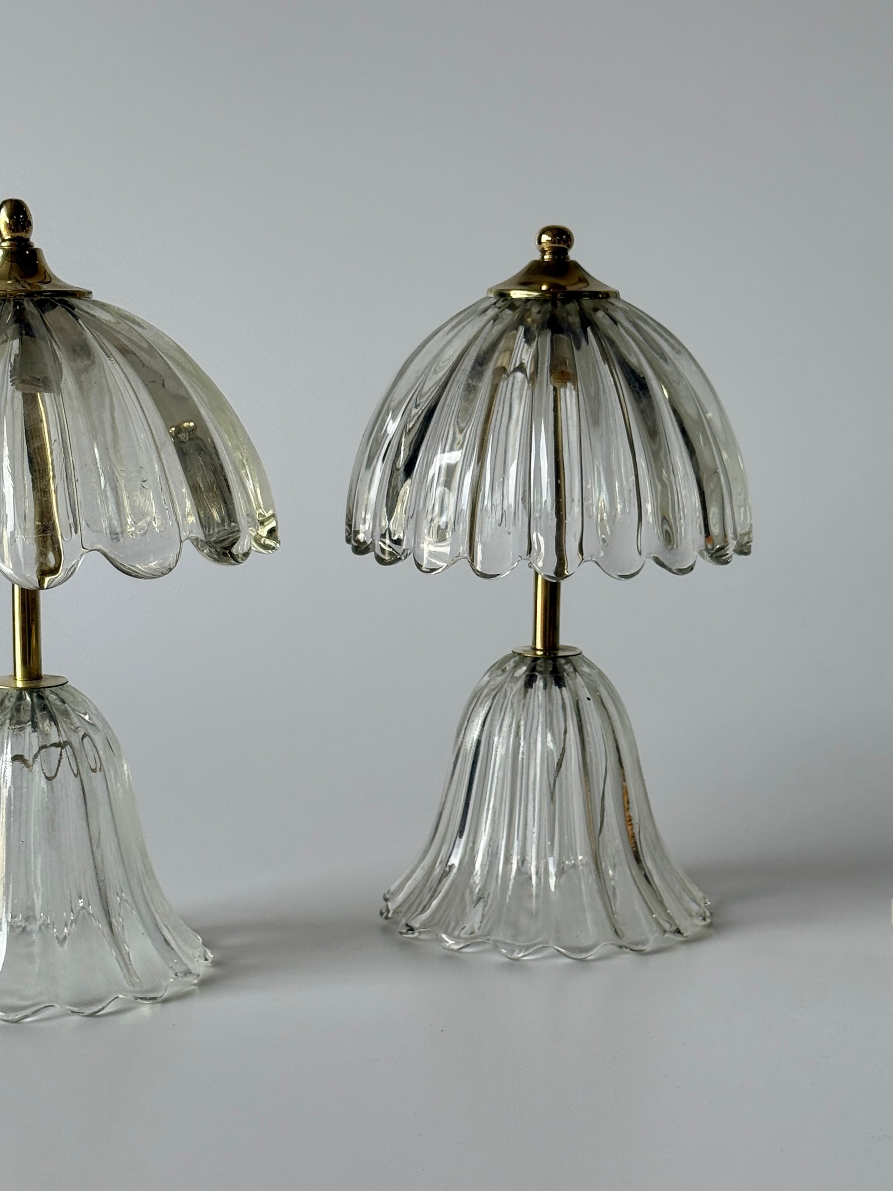 PRE-ORDER: Vintage Italian Murano Glass Table Lamp - Two Available